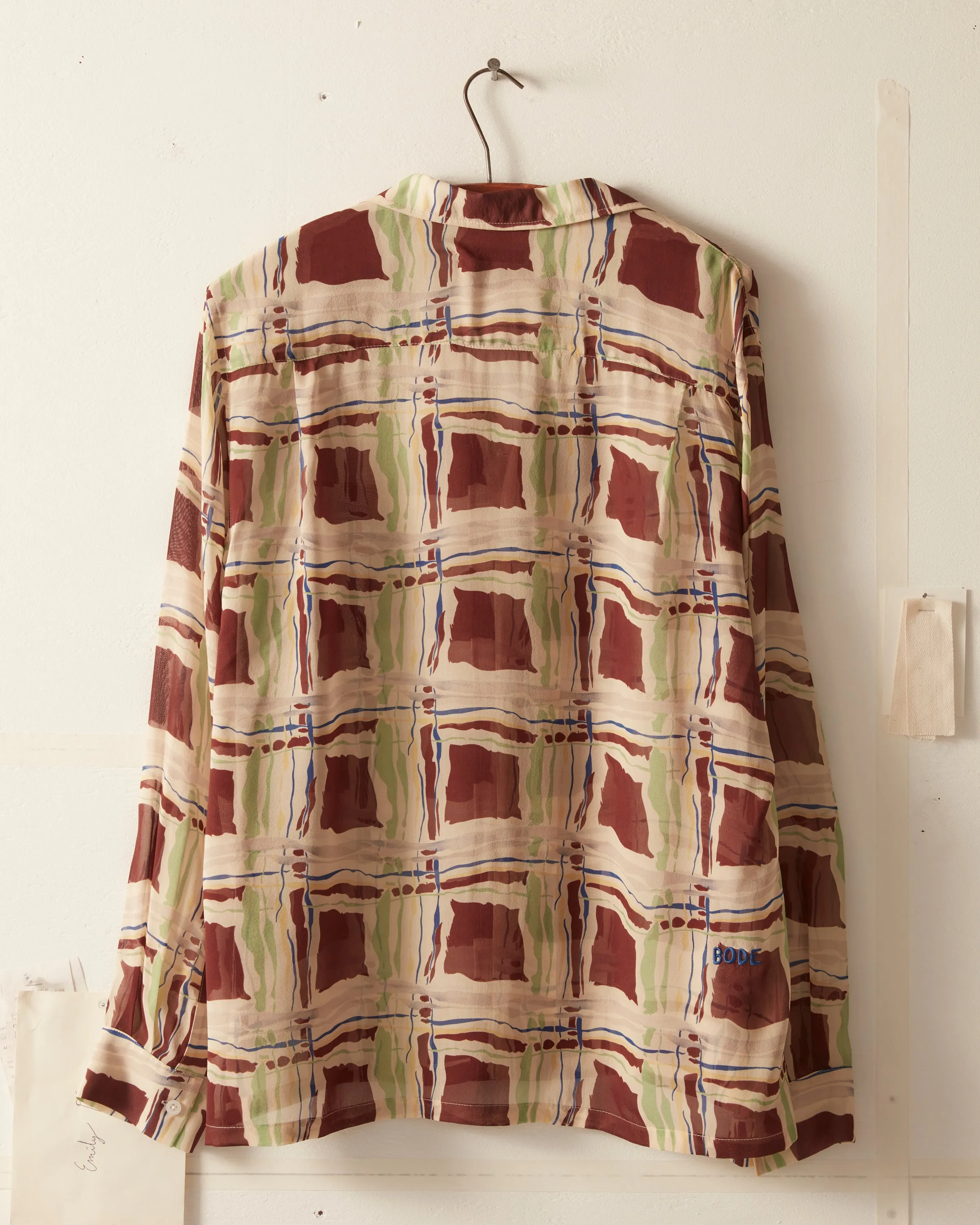 Ripple Plaid Long Sleeve Shirt sold by BODE product image thumbnail 5