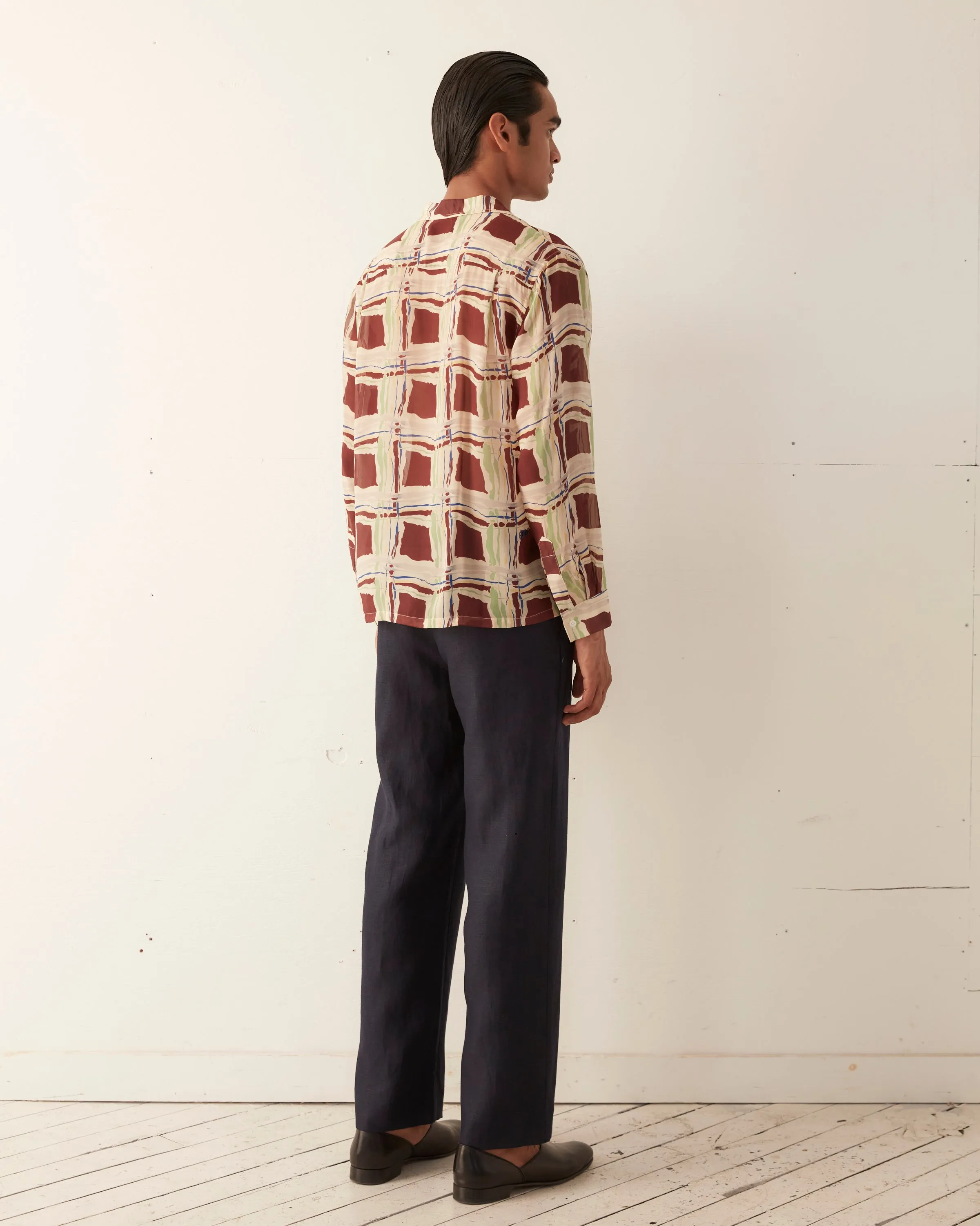 Ripple Plaid Long Sleeve Shirt sold by BODE product image thumbnail 4