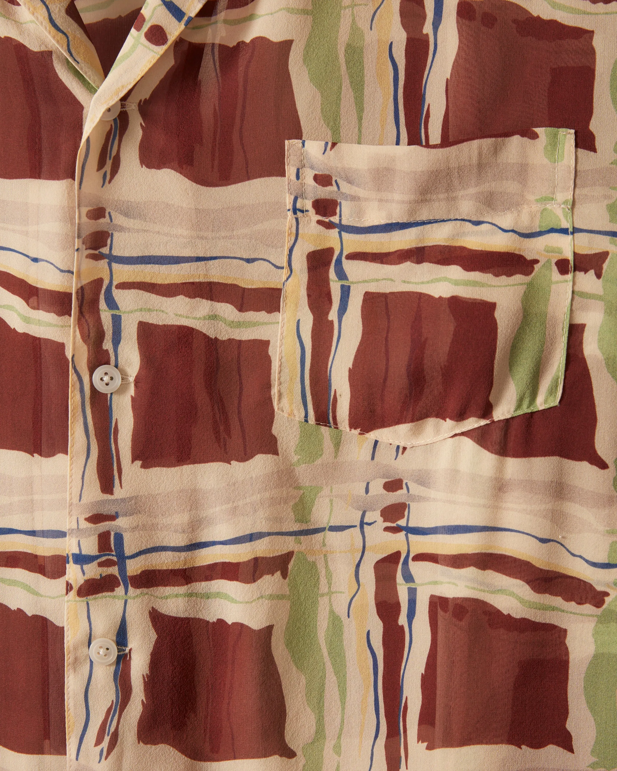 Ripple Plaid Long Sleeve Shirt sold by BODE product image thumbnail 3