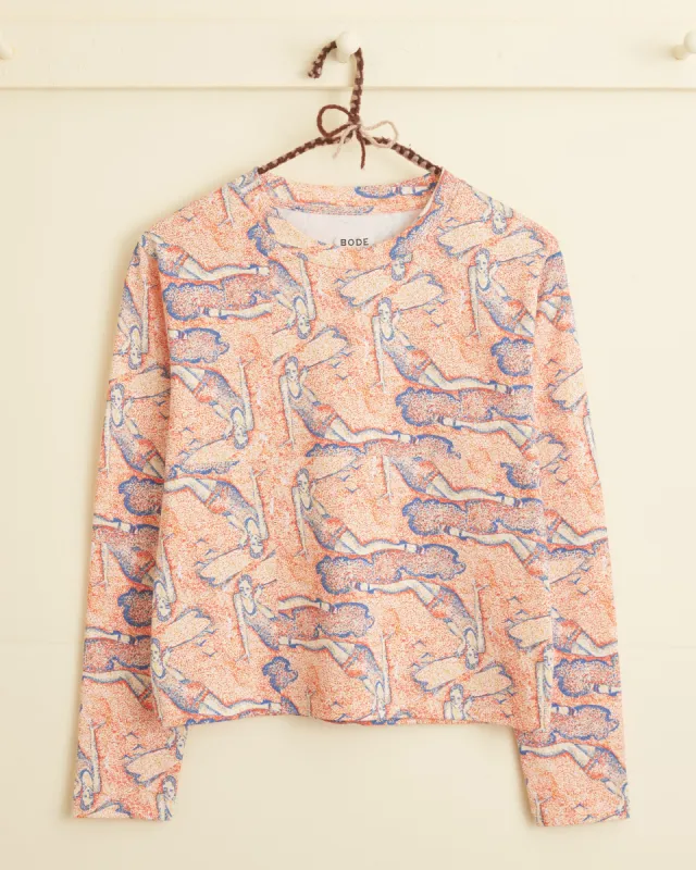 Sandbank Long Sleeve Tee sold by BODE