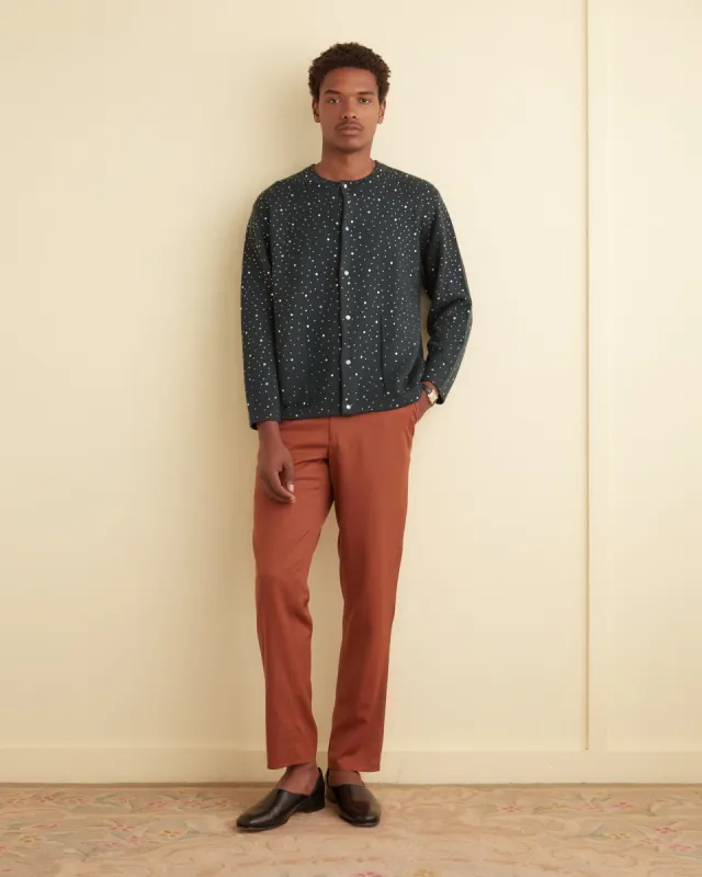 Beaded Solid Cardigan sold by BODE