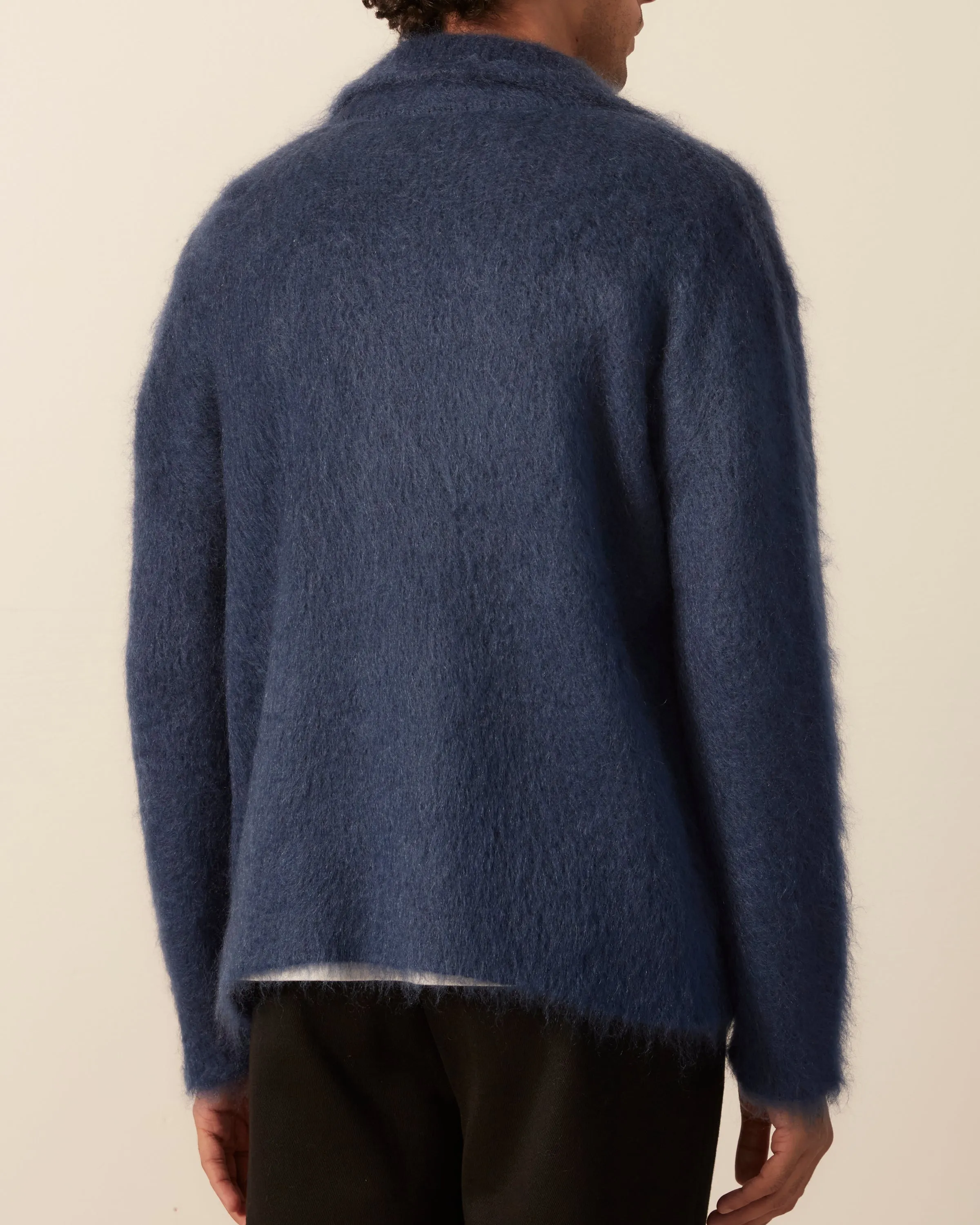 Mohair Cardigan - Blue sold by BODE product image thumbnail 4