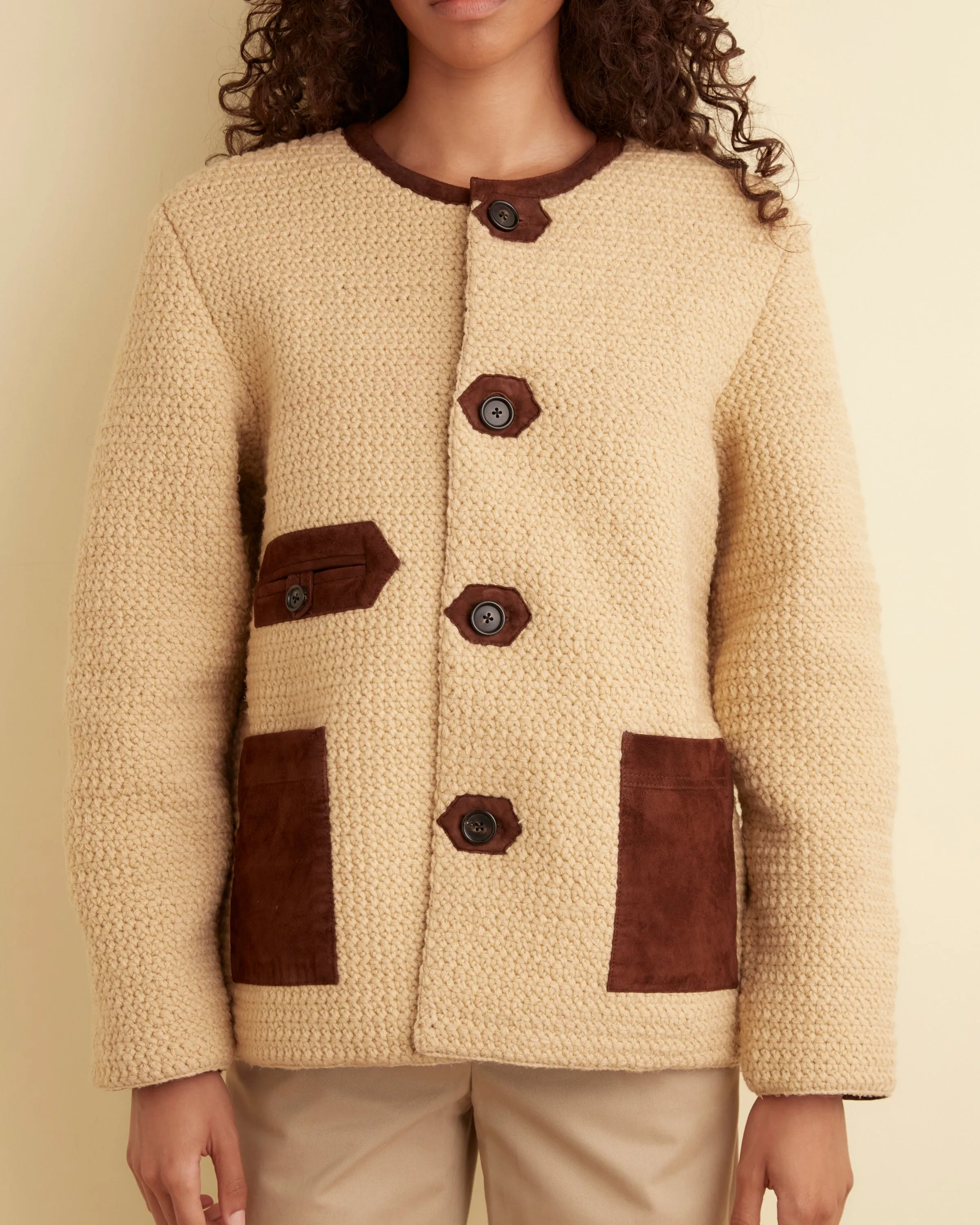 Crochet Etna Reversible Jacket sold by BODE product image thumbnail 2