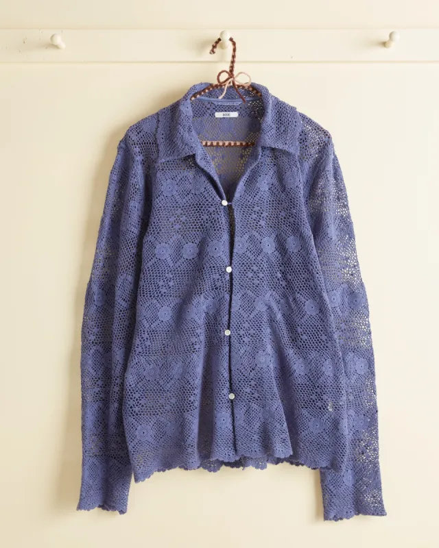 Violet Petunia Long Sleeve Shirt - XS/S sold by BODE