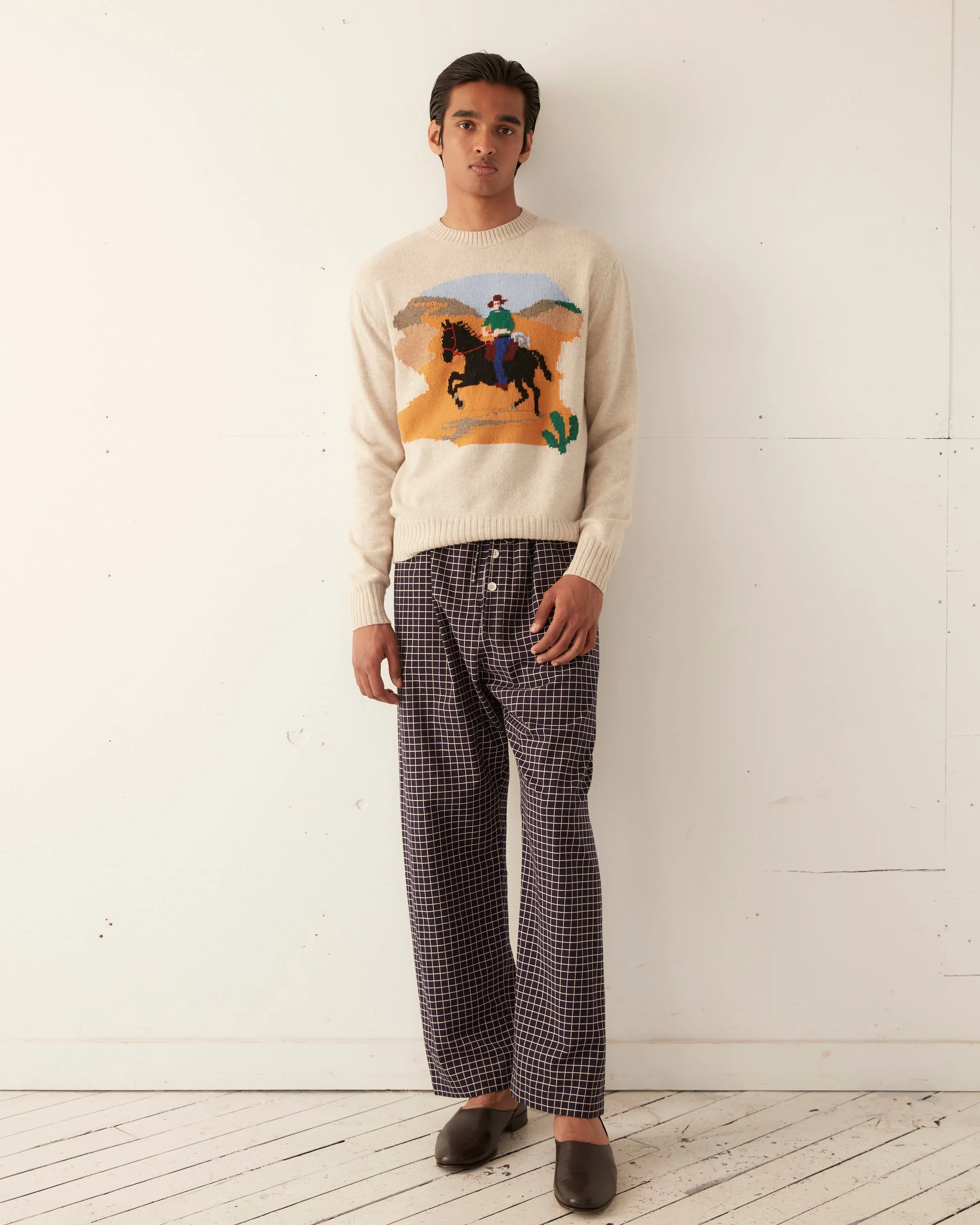 Cowboy Crewneck sold by BODE