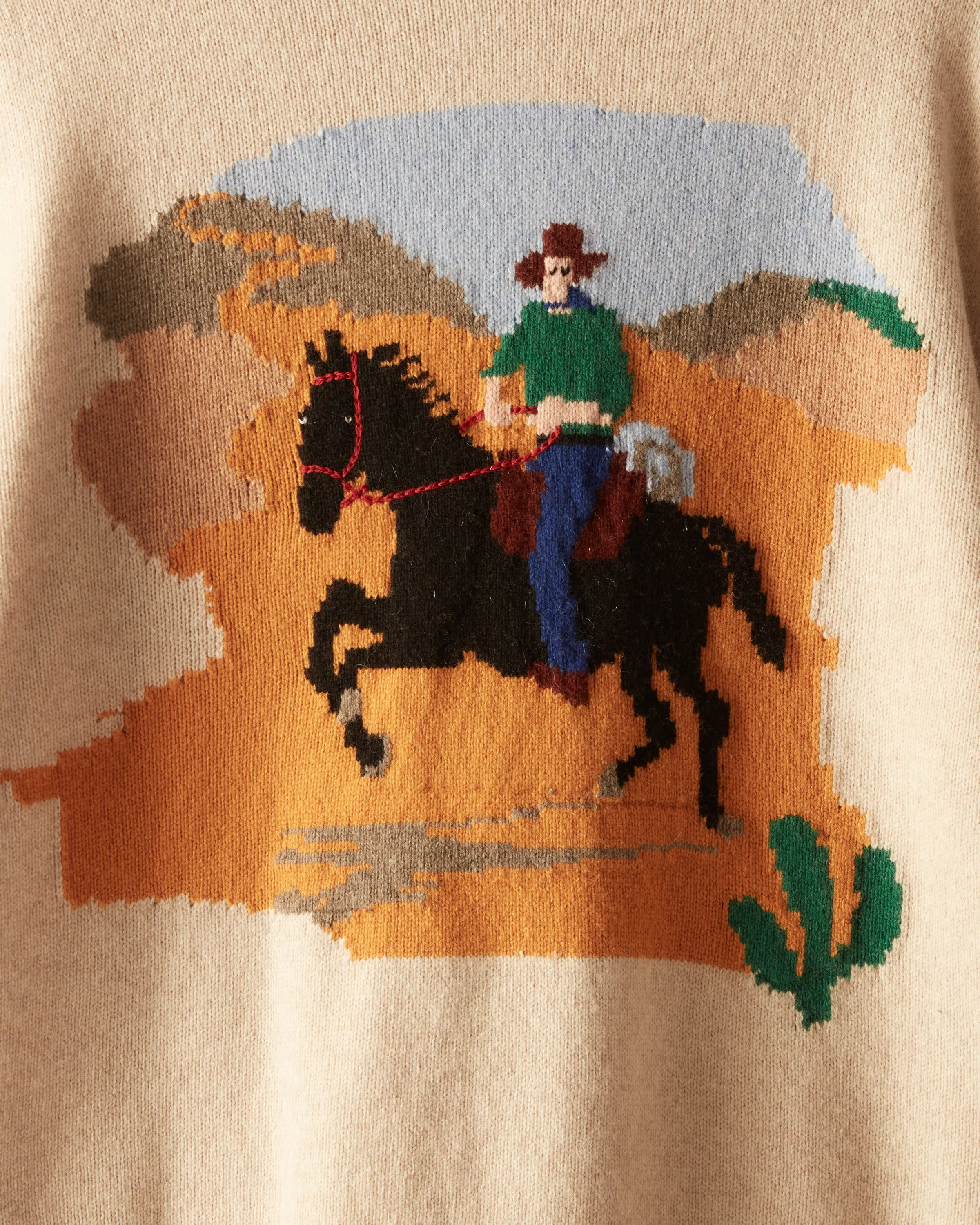 Cowboy Crewneck sold by BODE product image thumbnail 3