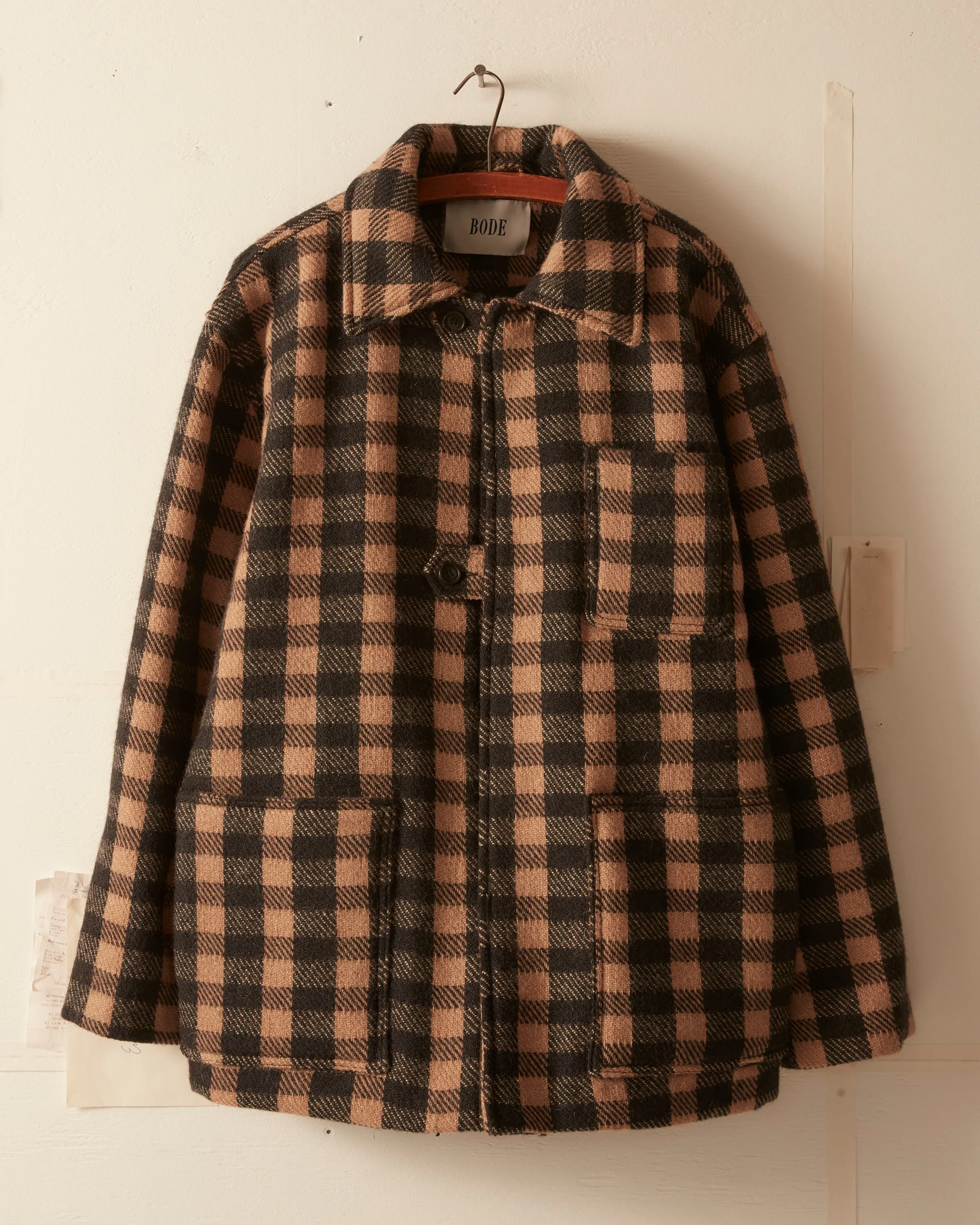 Stanton Plaid Jacket sold by BODE