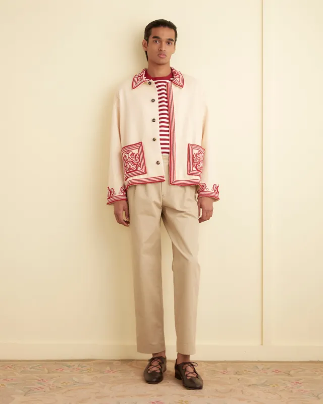 Beaded Flora Jacket sold by BODE