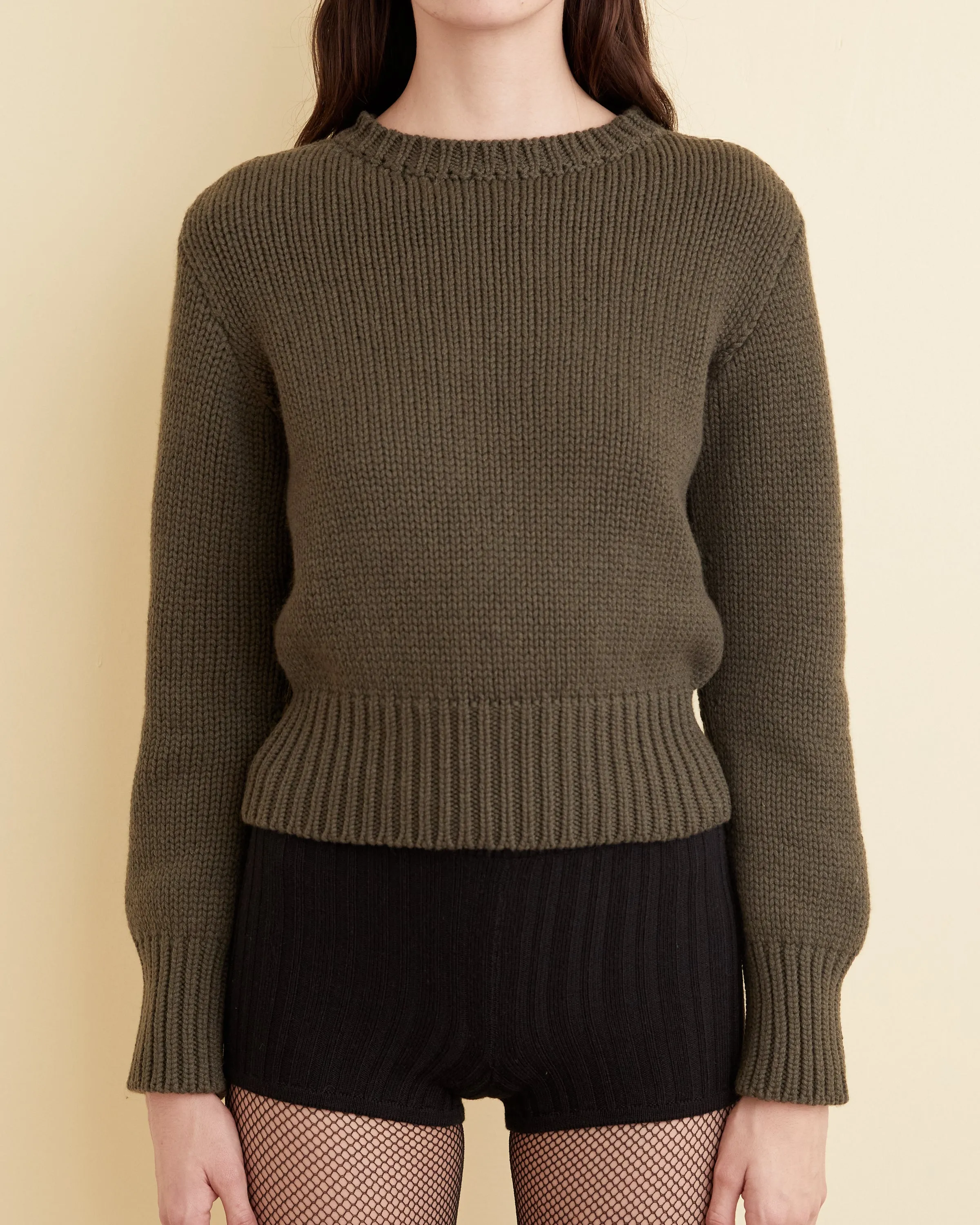 Shore Crewneck - Olive sold by BODE product image thumbnail 2