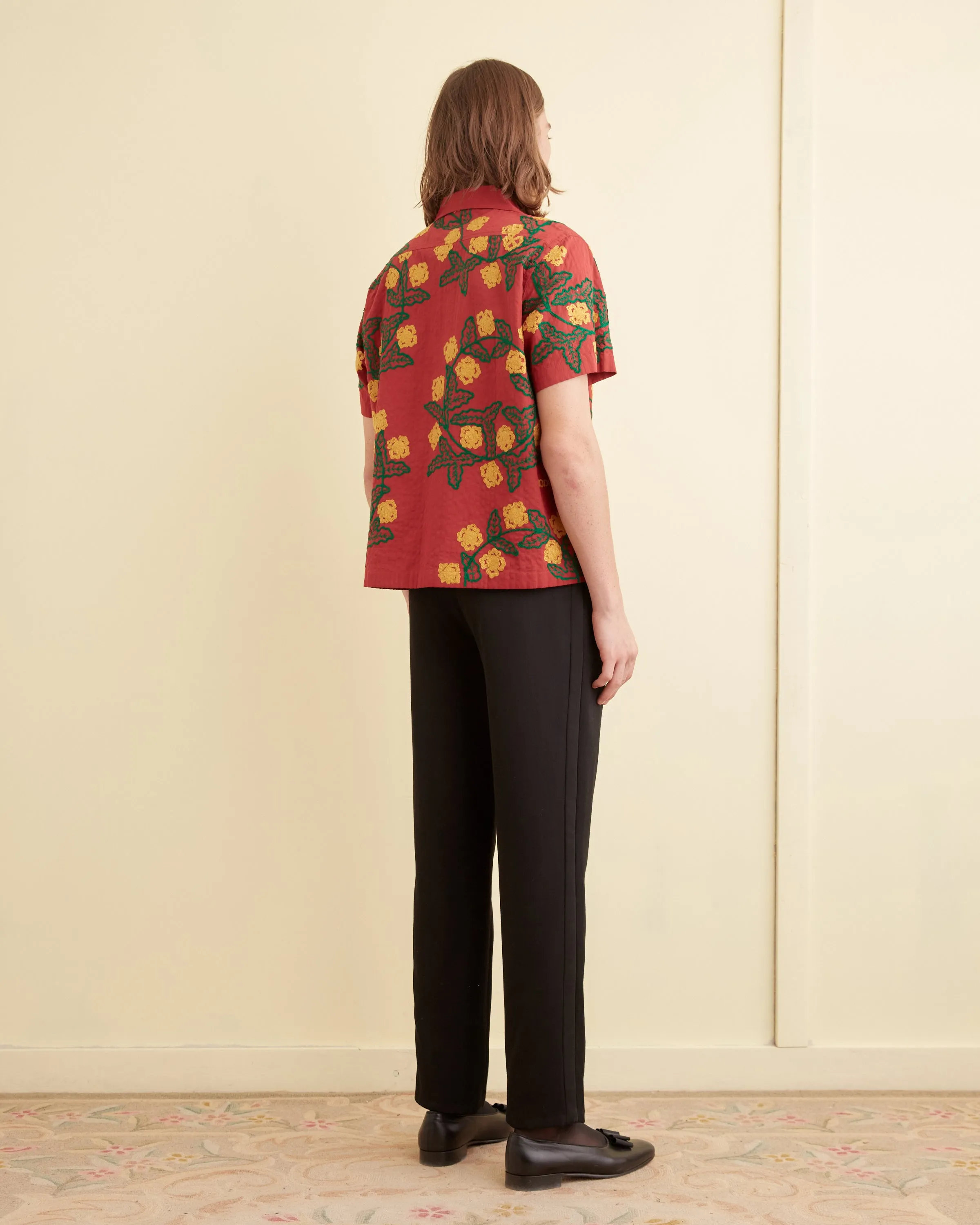 Marigold Wreath Short Sleeve Shirt sold by BODE product image thumbnail 3