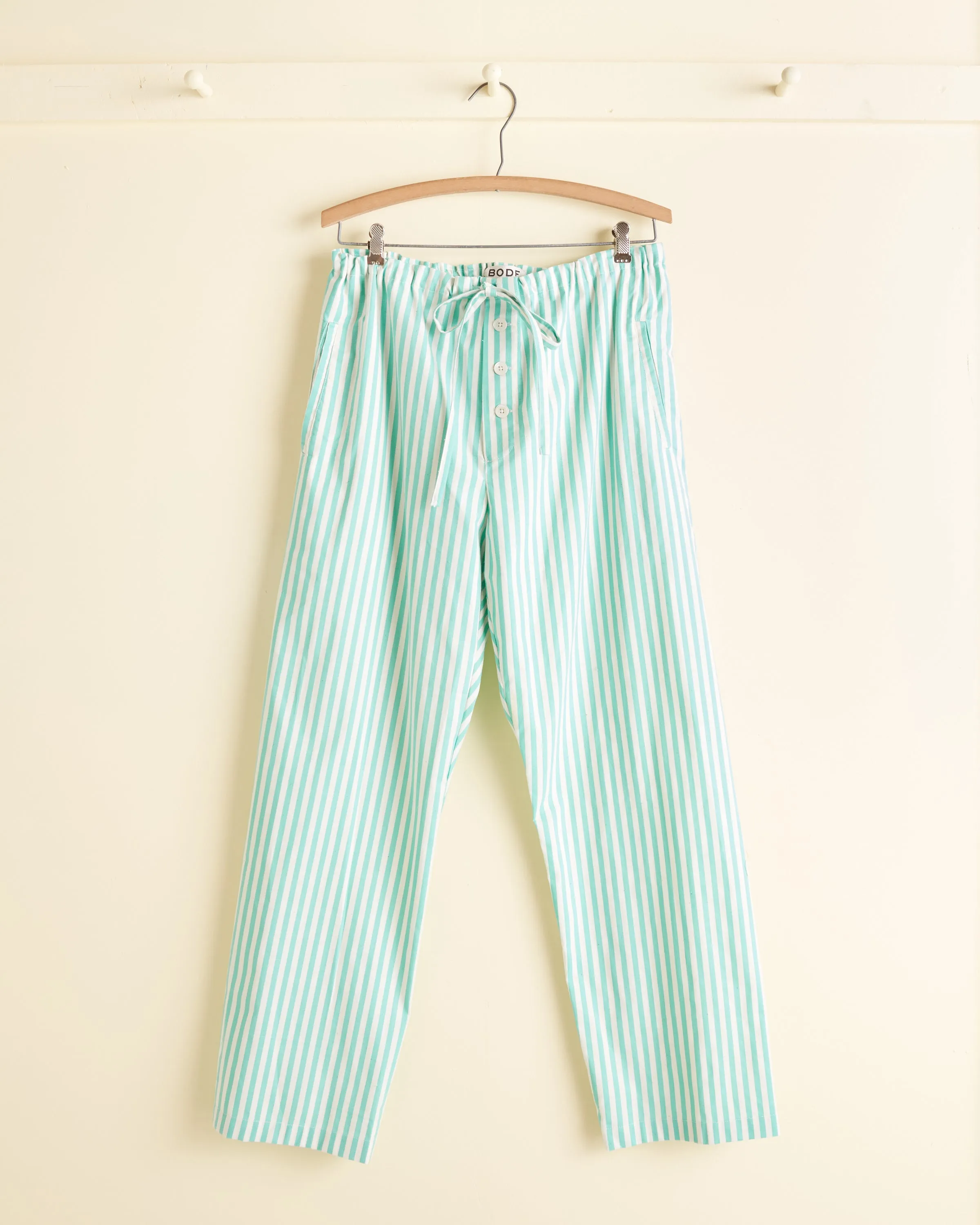 Seafoam Stripe Pajama Pant - XS sold by BODE