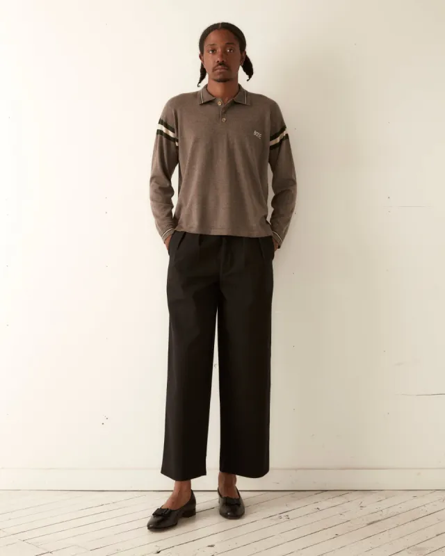 Duotone Stripe Cycling Polo - Grey sold by BODE