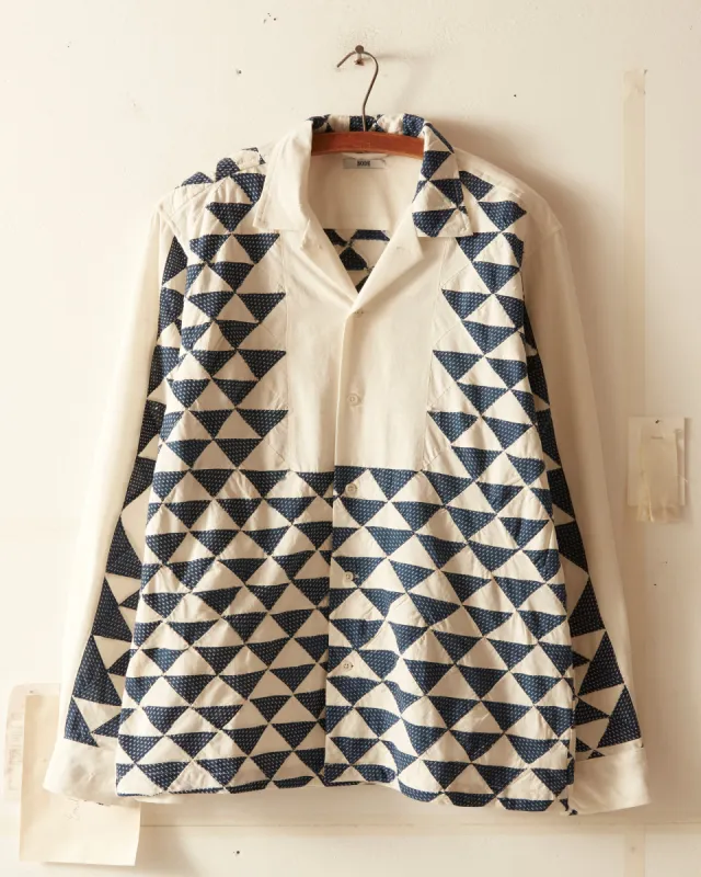 Pyramid Dot Quilt Shirt - M/L sold by BODE