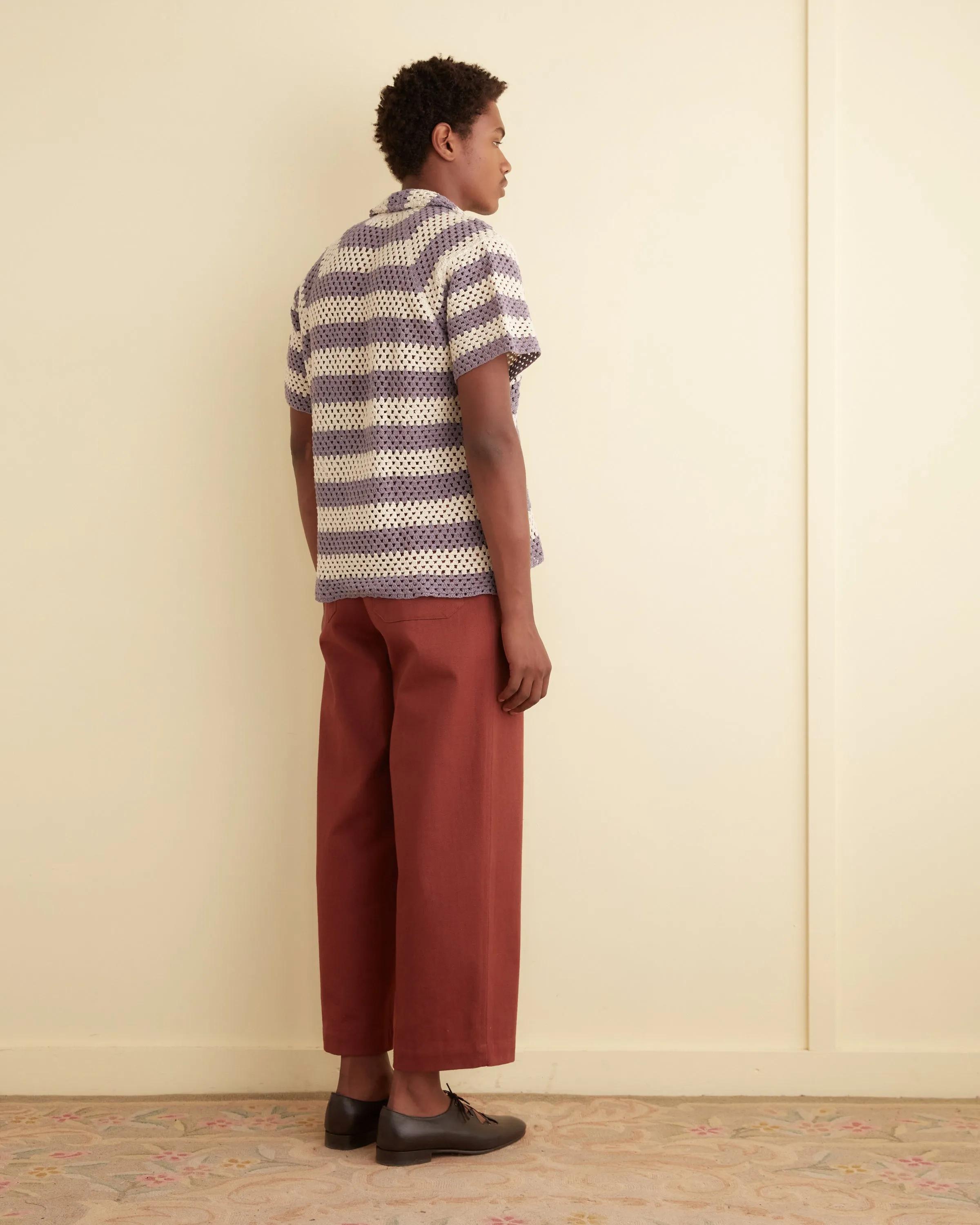 Flagship Crochet Shirt - Lavender sold by BODE product image thumbnail 3