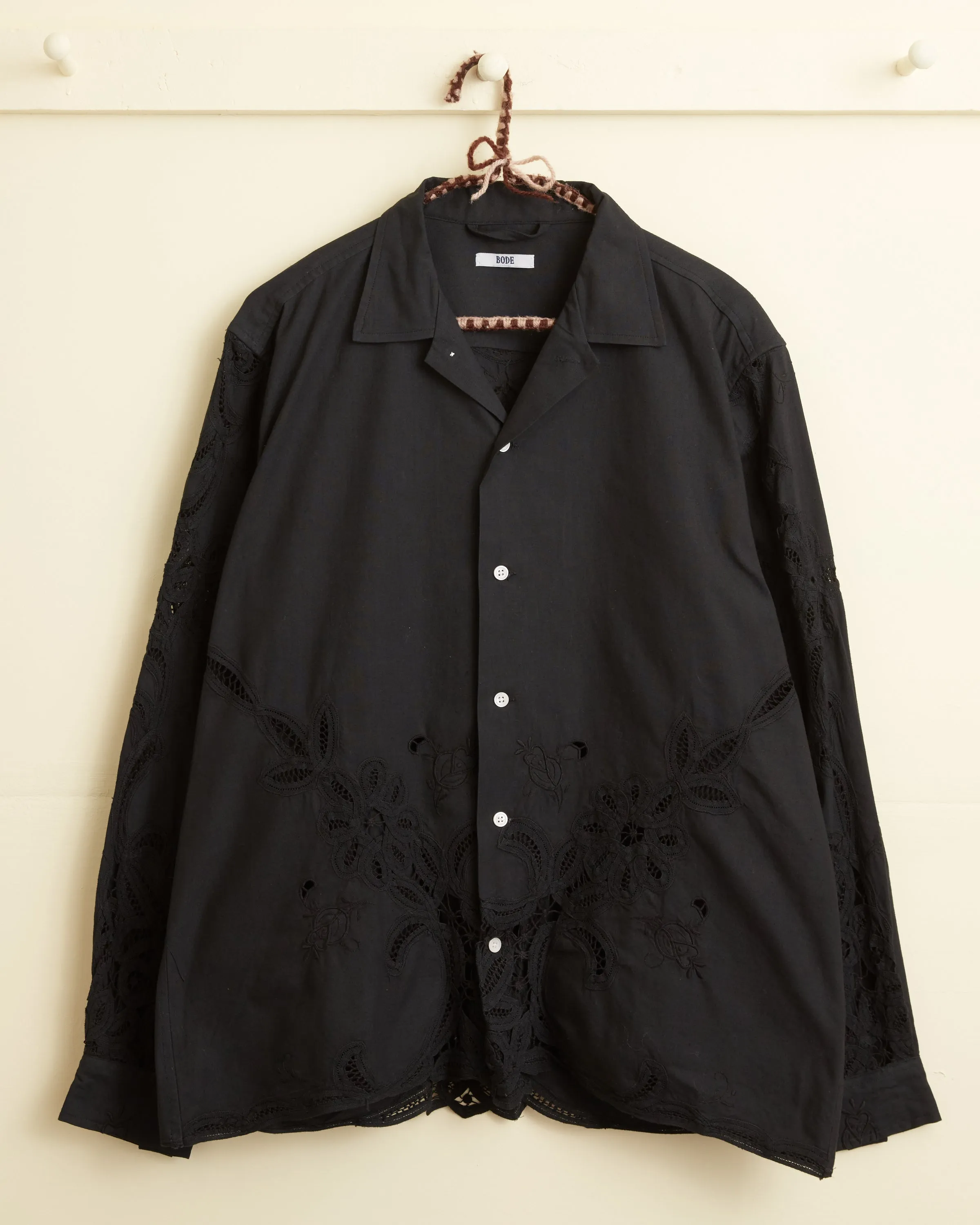 One-of-a-Kind Overdyed Lace Cutwork Shirt sold by BODE product image thumbnail 4