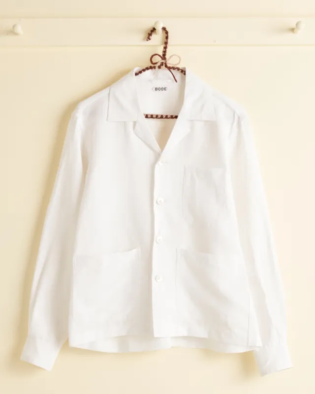 Ladder Linen Long Sleeve Shirt sold by BODE