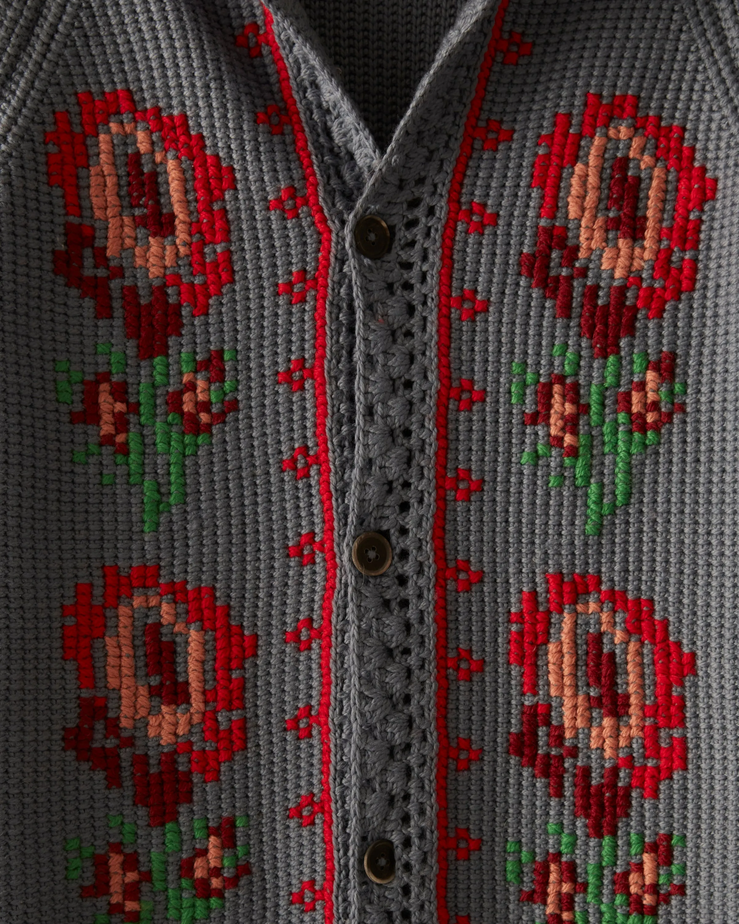 Fleur Cross Stitch Cardigan sold by BODE product image thumbnail 2