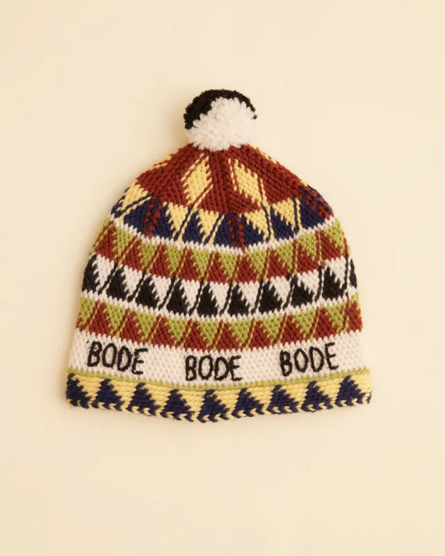 Delta Jacquard Hat sold by BODE