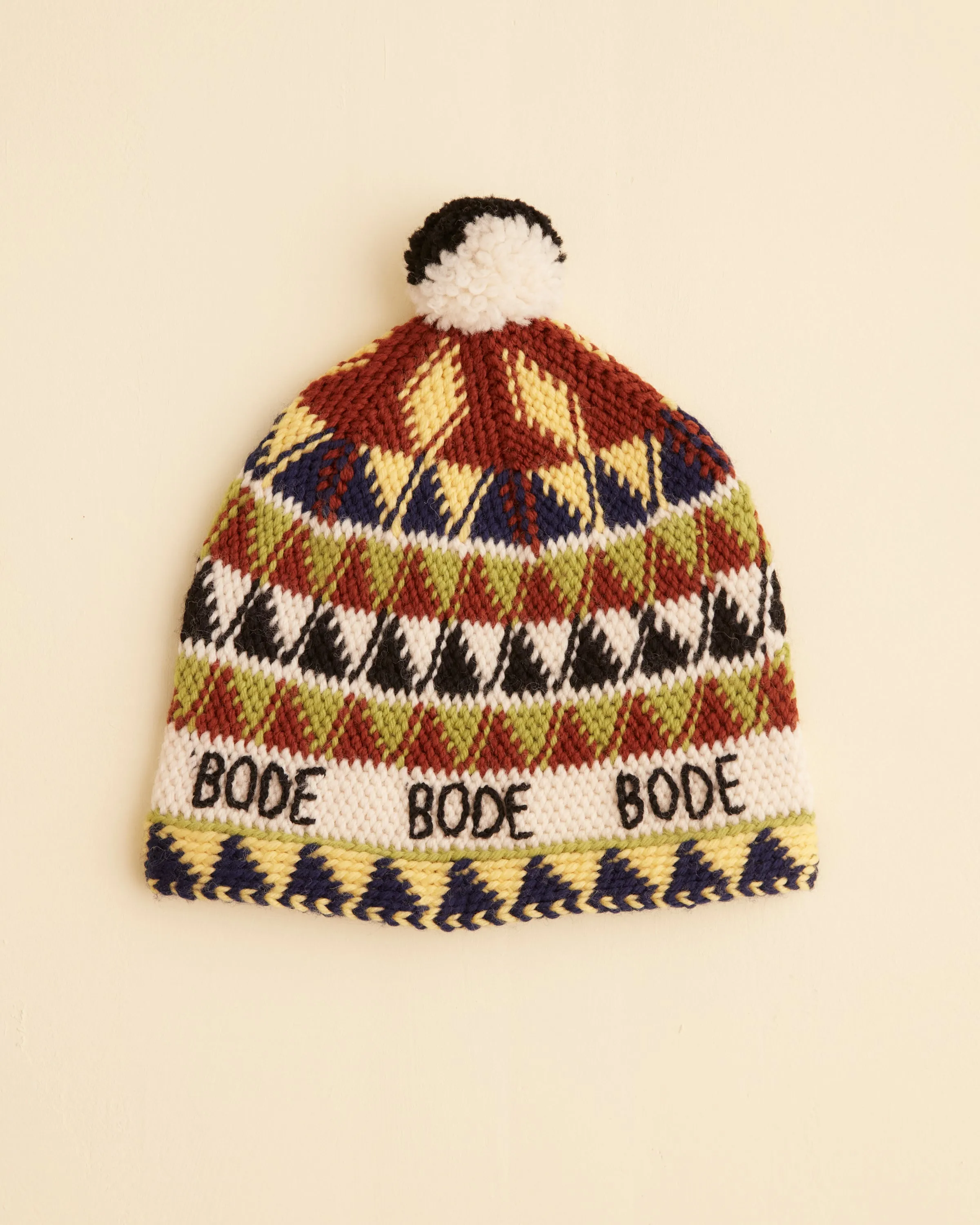 Delta Jacquard Hat sold by BODE