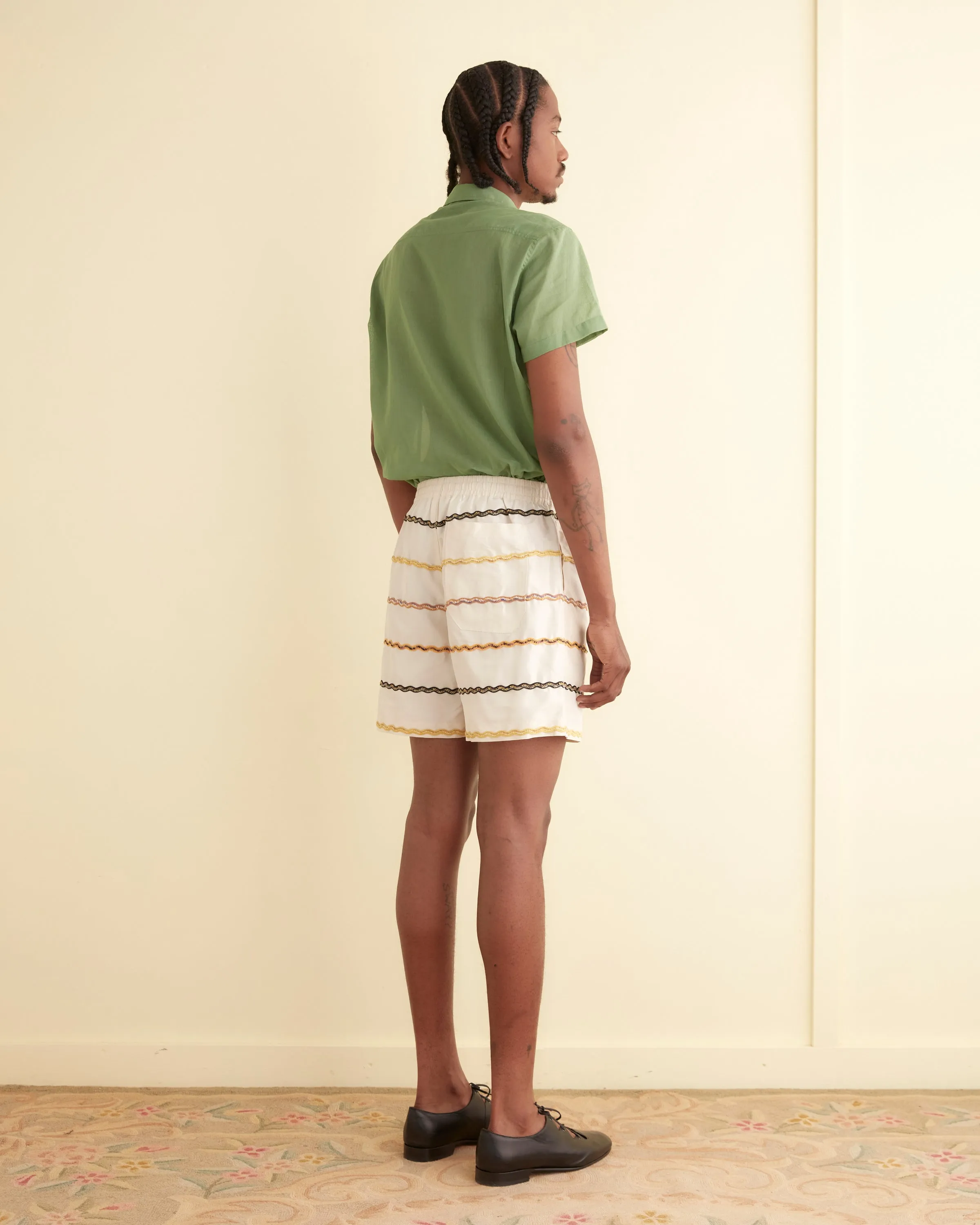 Rickrack Stripe Rugby Shorts sold by BODE product image thumbnail 4