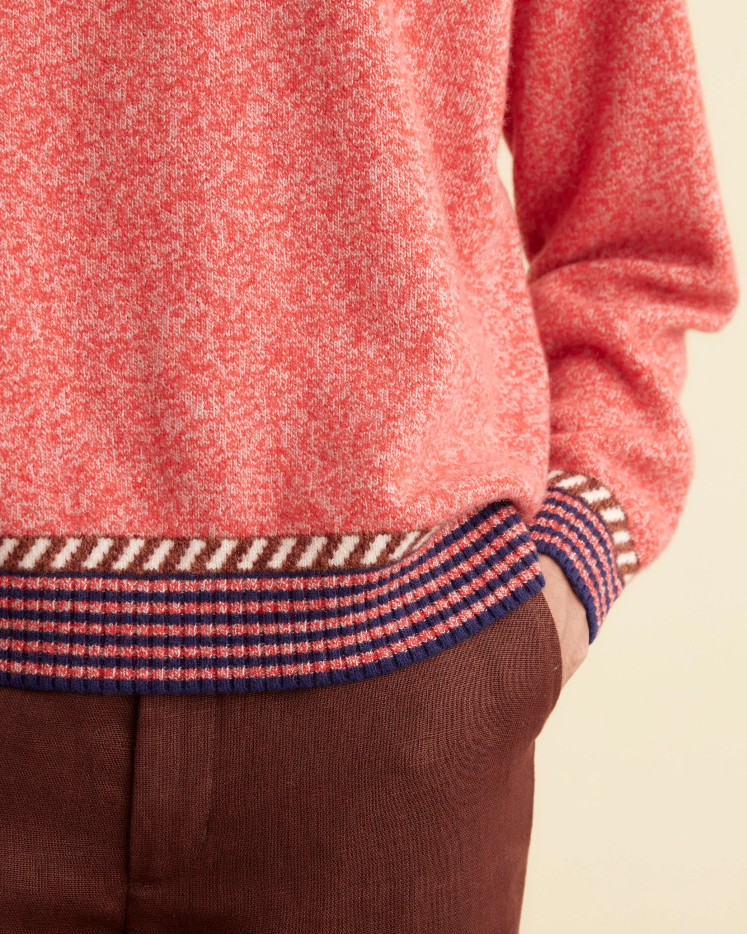 Eldridge Trim Pullover - Red sold by BODE product image thumbnail 2