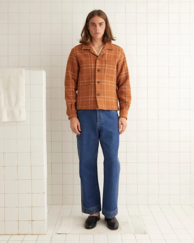 Centennial Plaid Long Sleeve Shirt made by BODE