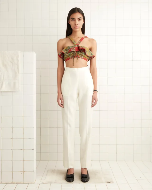 Tennis Court Bra sold by BODE