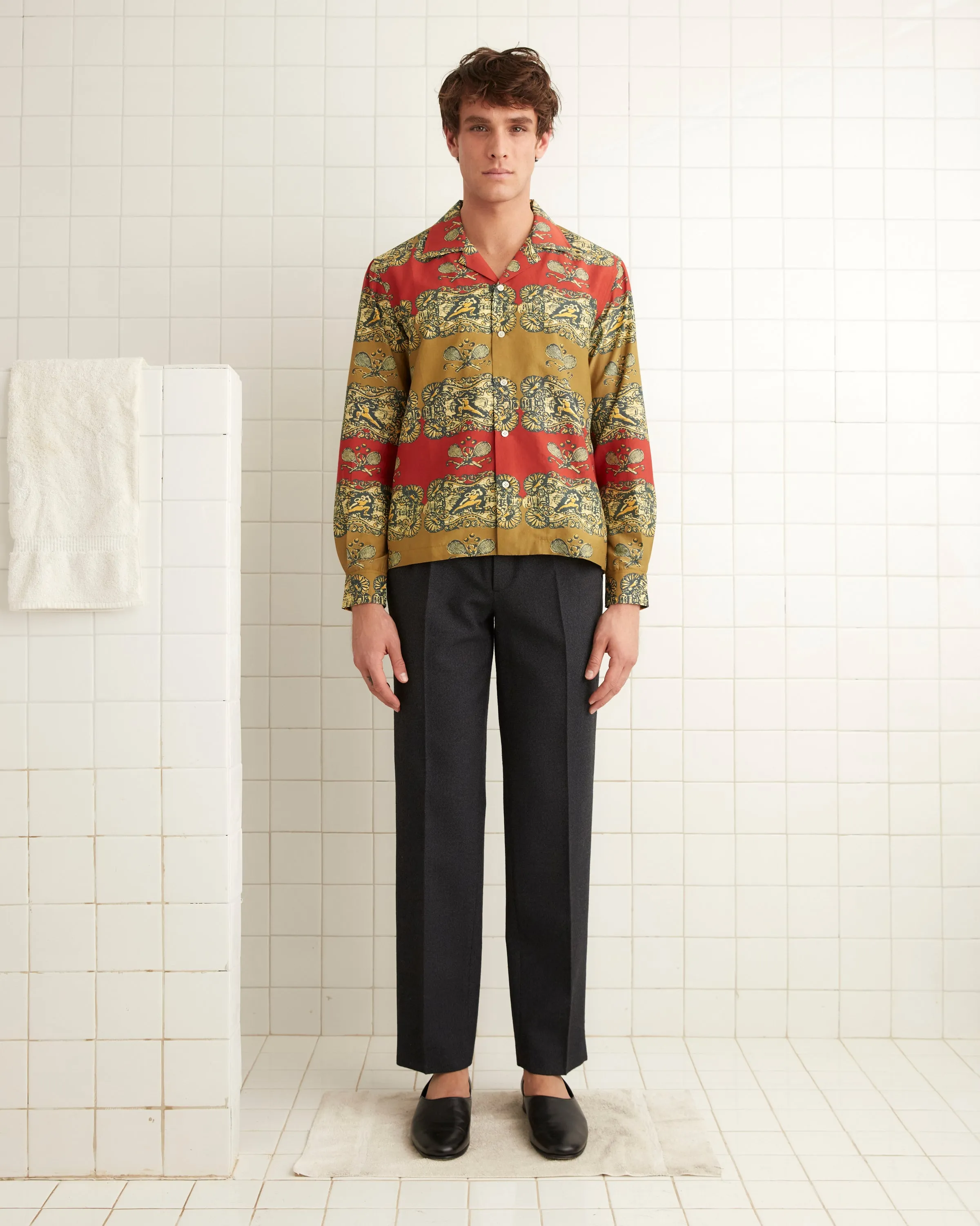 Tennis Court Long Sleeve Shirt sold by BODE