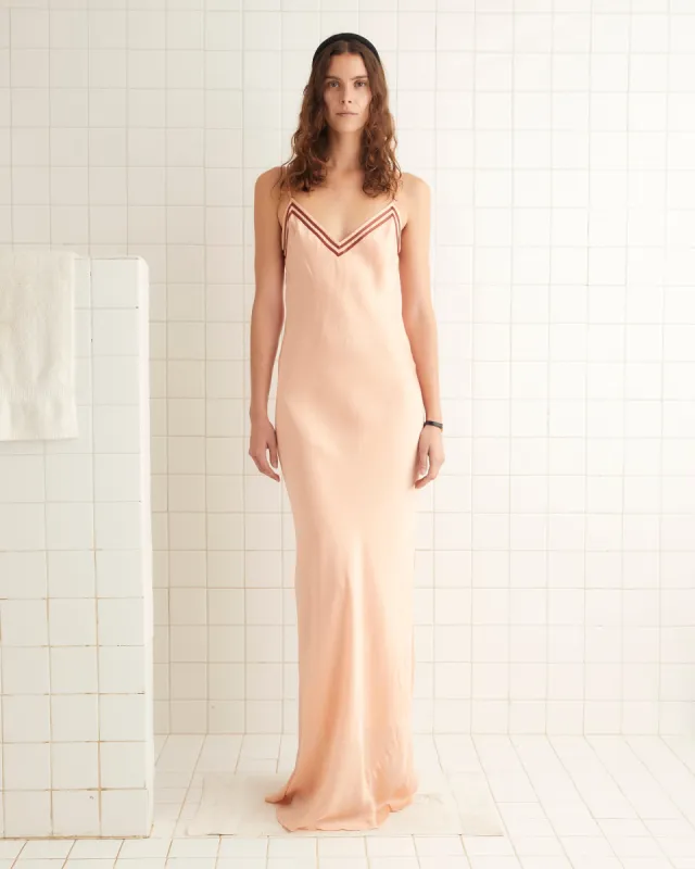 Sateen Slip Dress sold by BODE