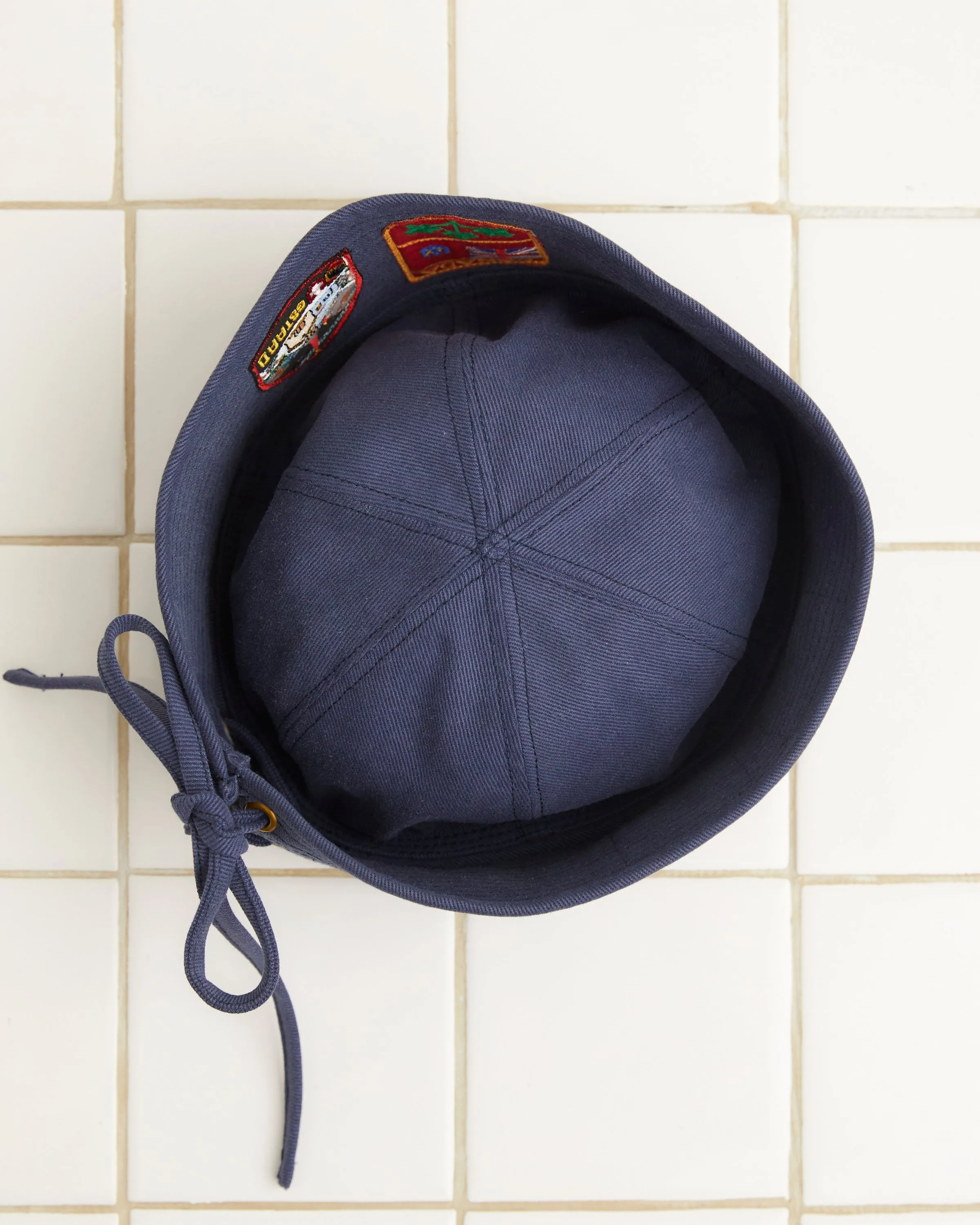 Patched Sailor Cap - Blue sold by BODE product image thumbnail 3