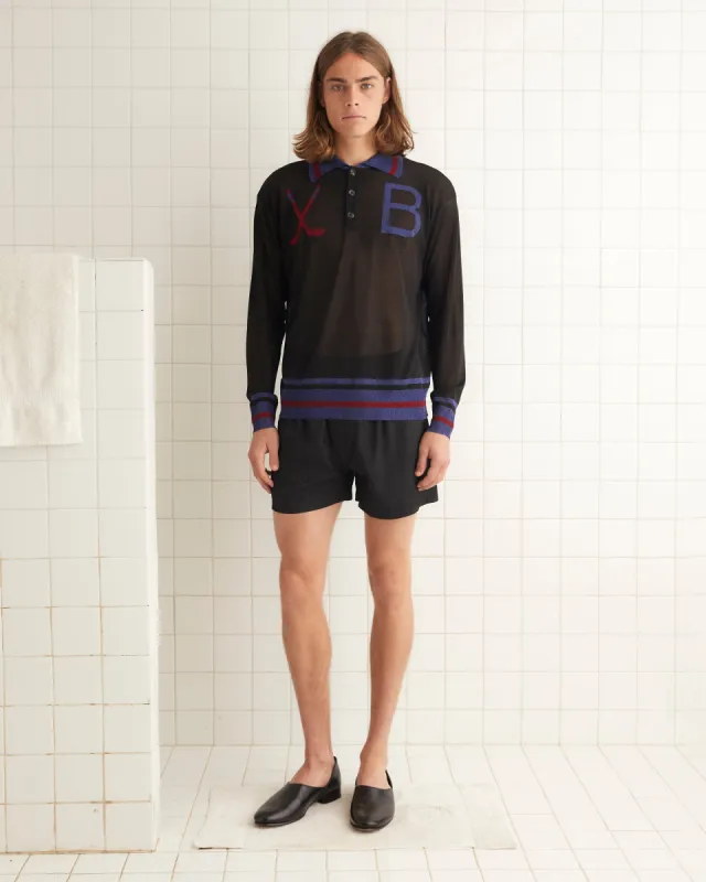 Goaltender Sweater - Black sold by BODE