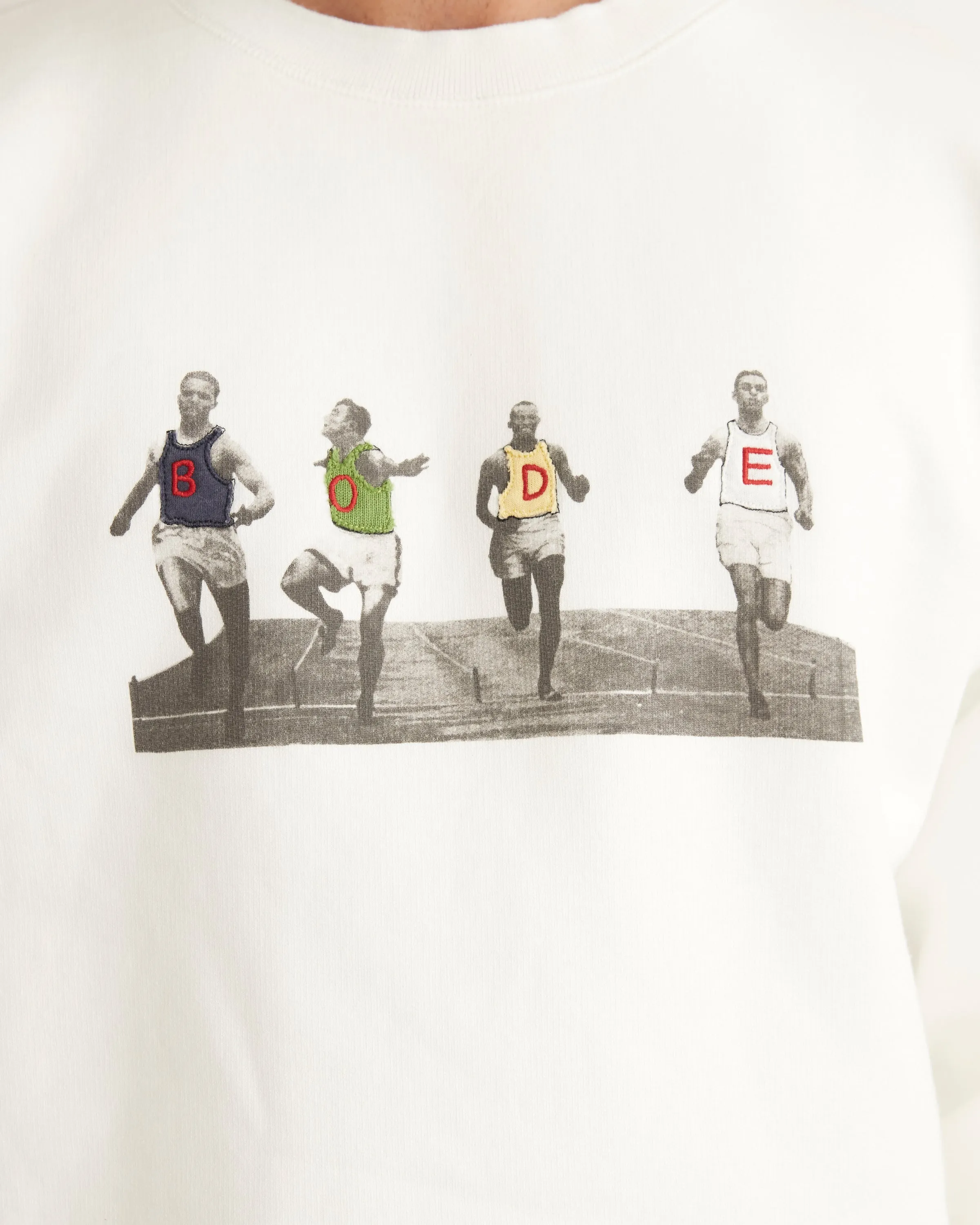 Finish Line Crewneck sold by BODE product image thumbnail 2