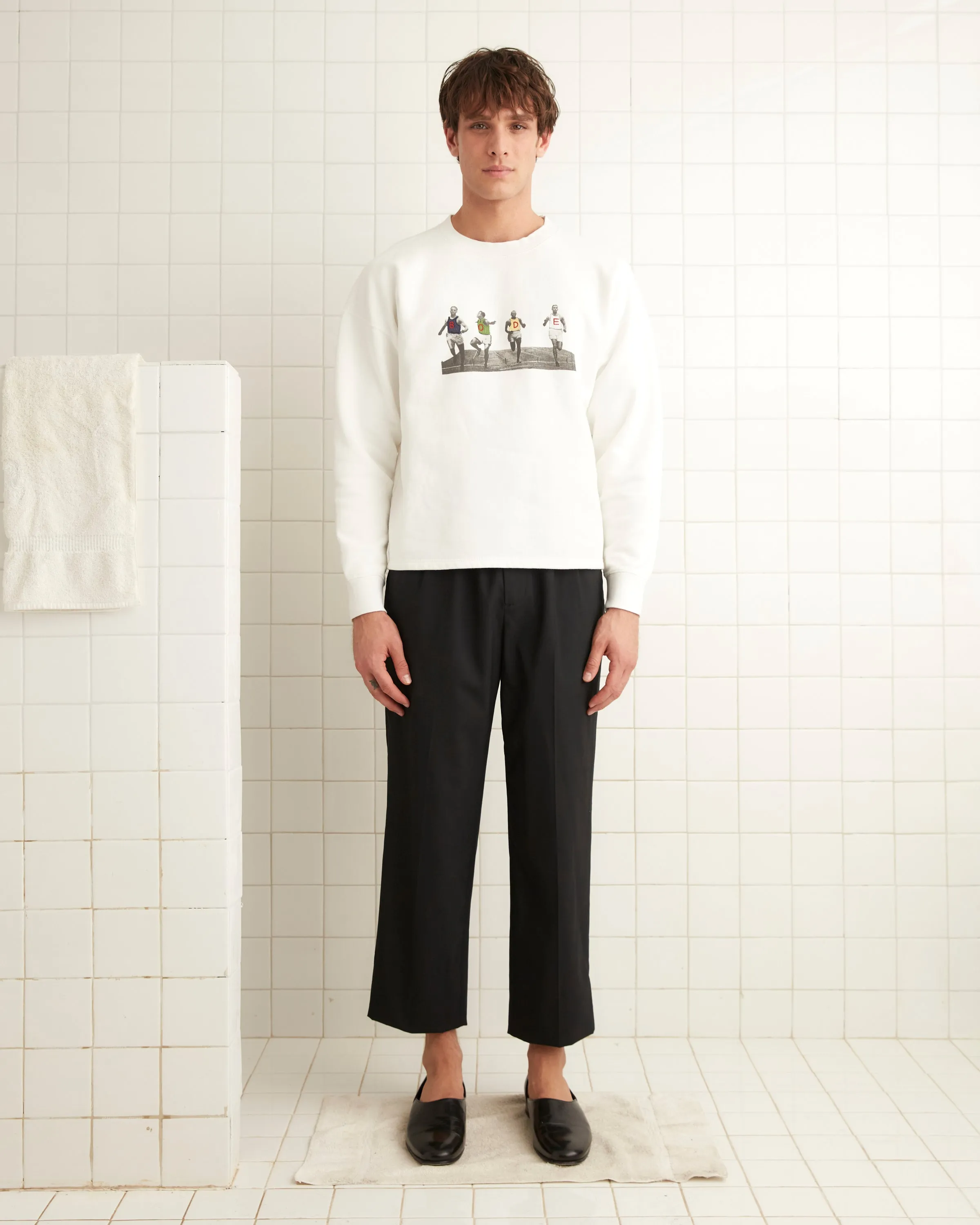 Finish Line Crewneck sold by BODE