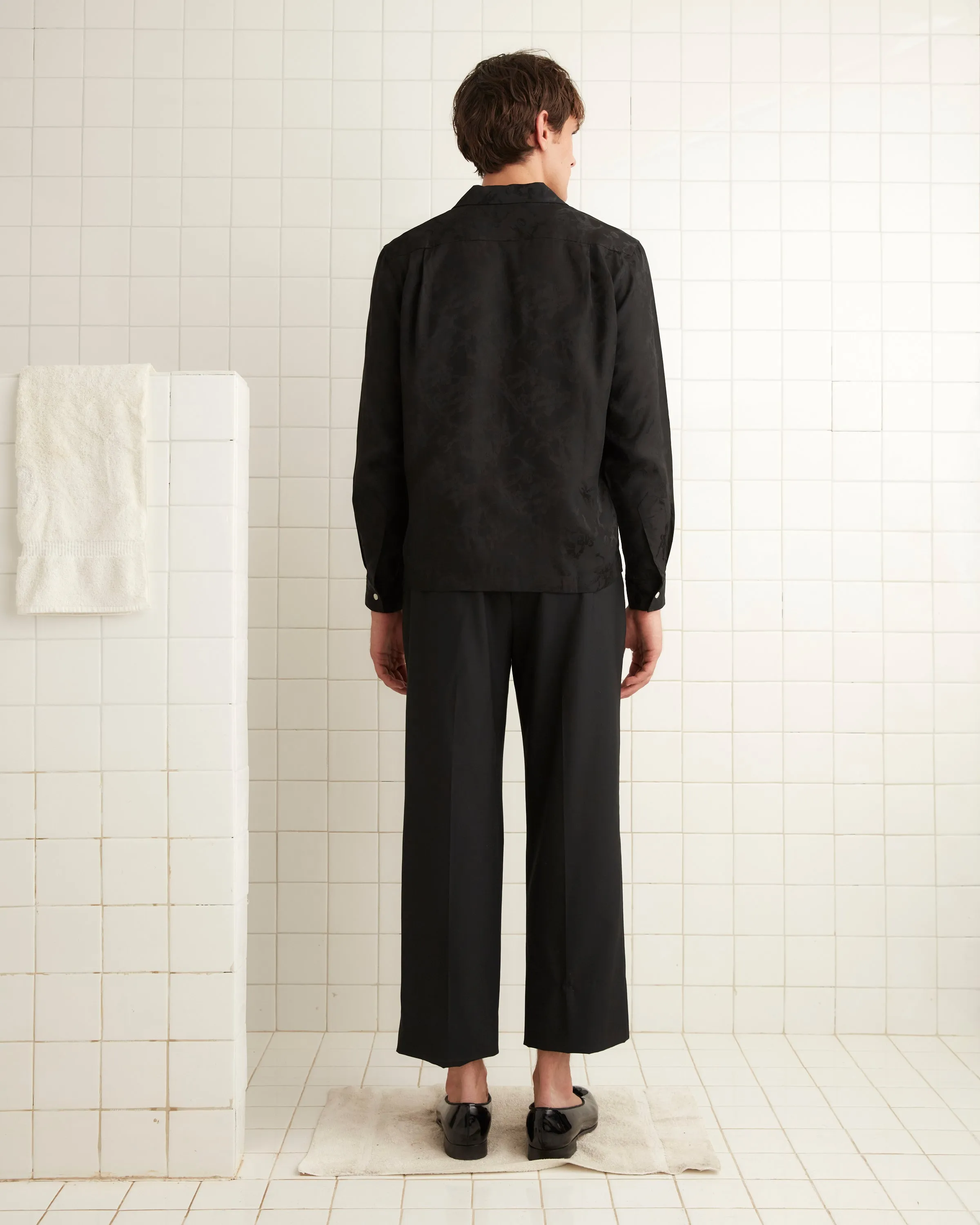 Football Jacquard Havana Shirt - Black sold by BODE product image thumbnail 3