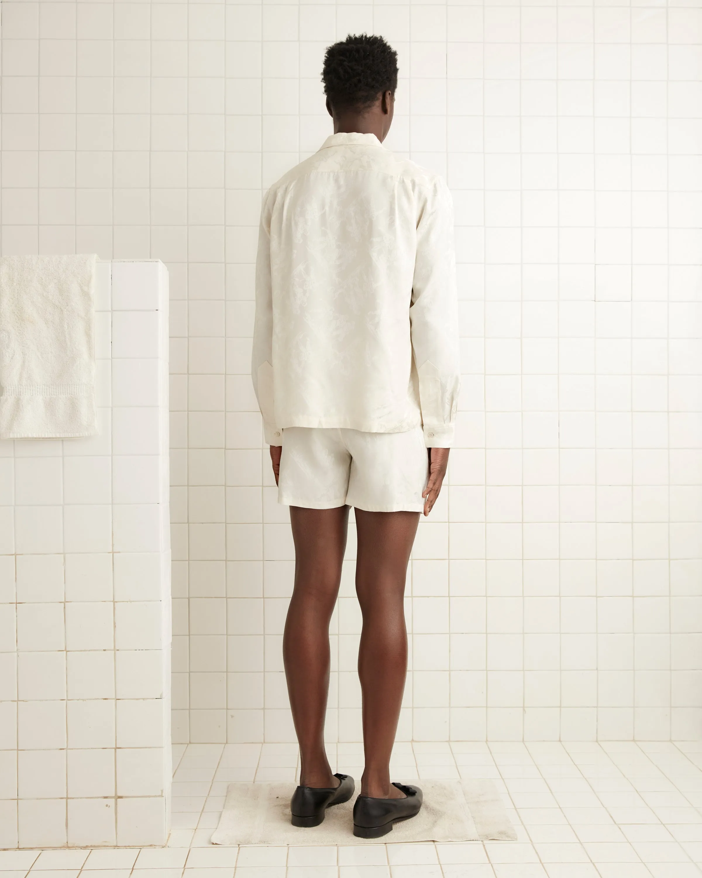 Football Jacquard Havana Shirt - Cream sold by BODE product image thumbnail 3