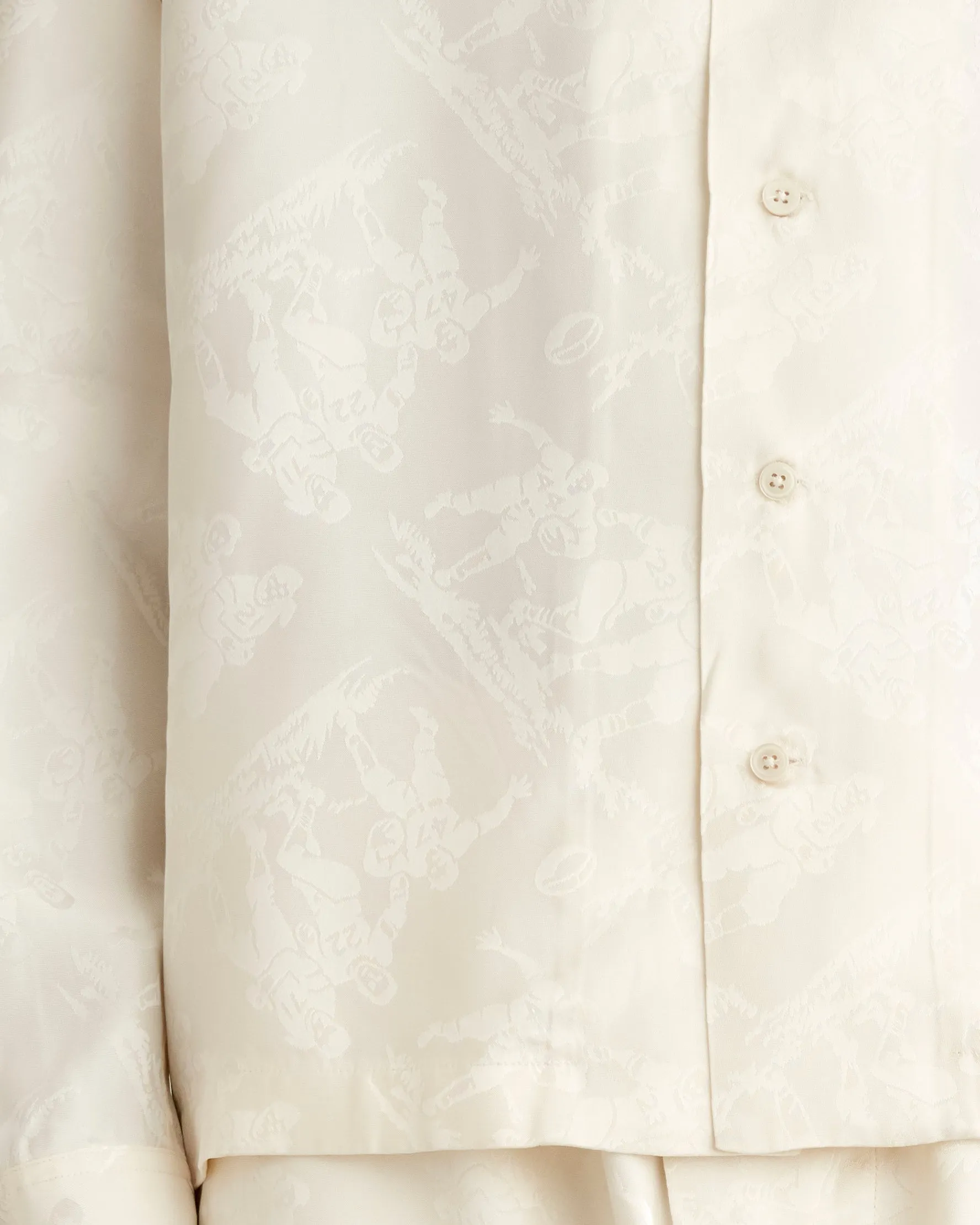 Football Jacquard Havana Shirt - Cream sold by BODE product image thumbnail 2