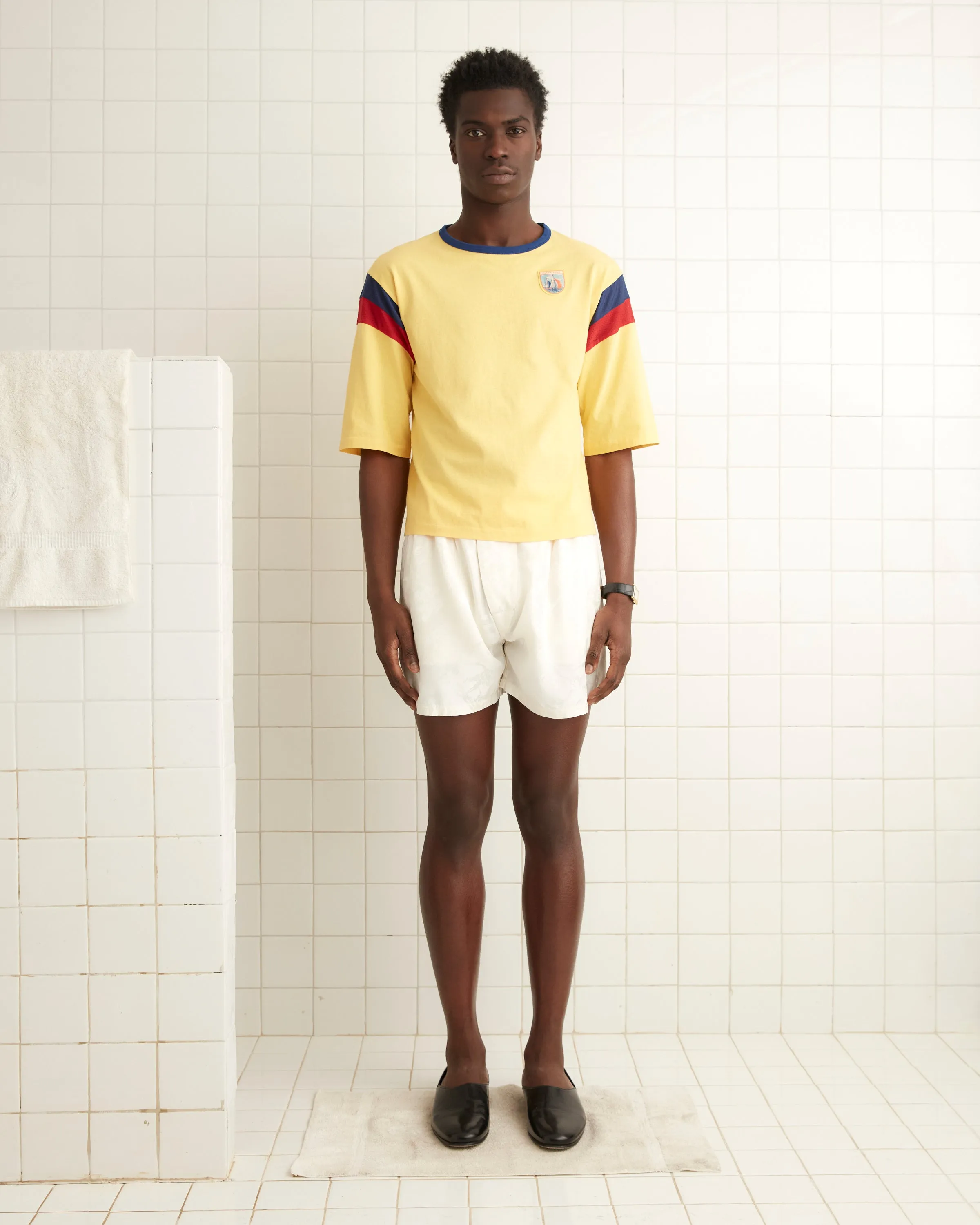 Football Jacquard Boxers - Cream sold by BODE