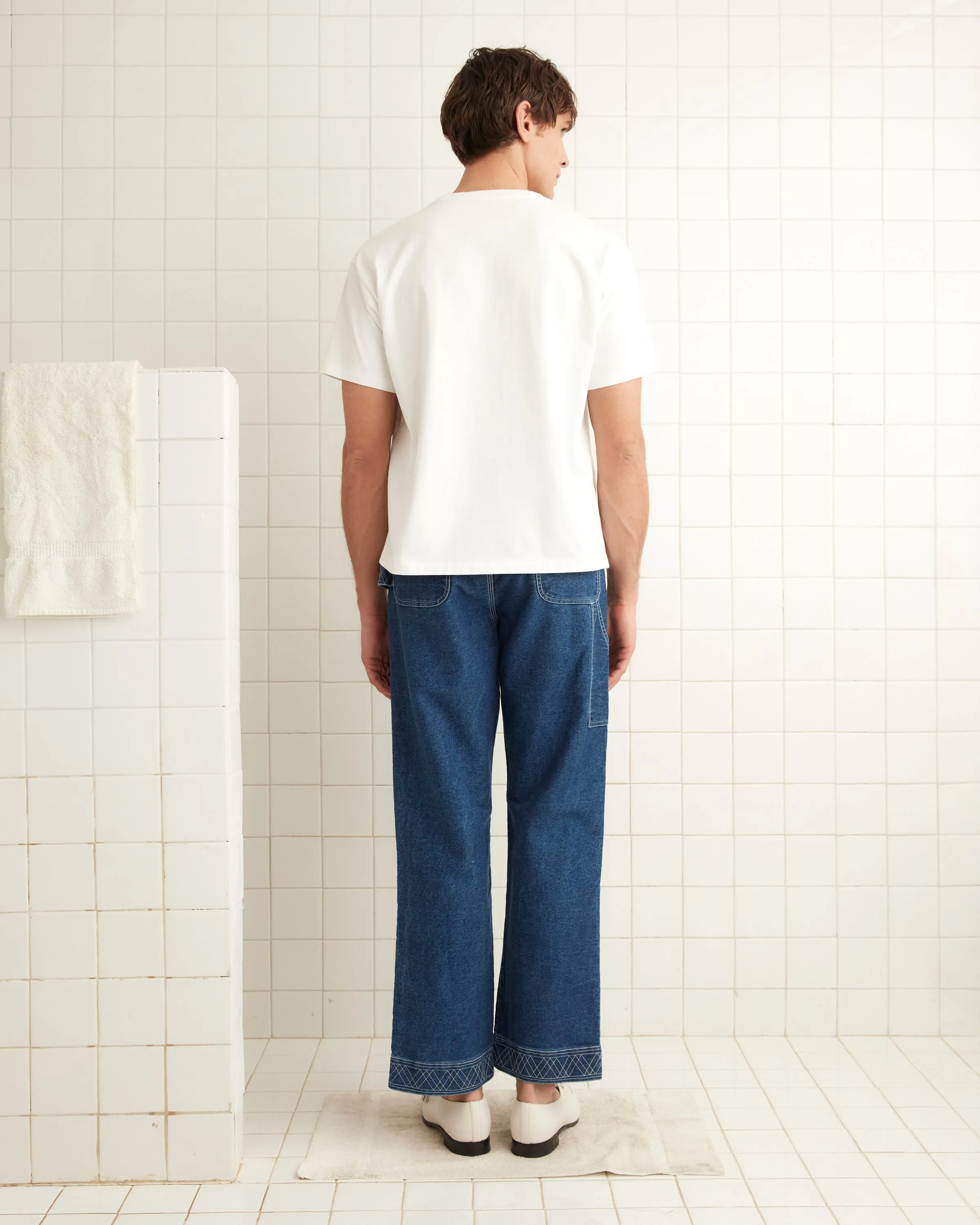 Embroidered Denim Knolly Brook Trousers sold by BODE product image thumbnail 4