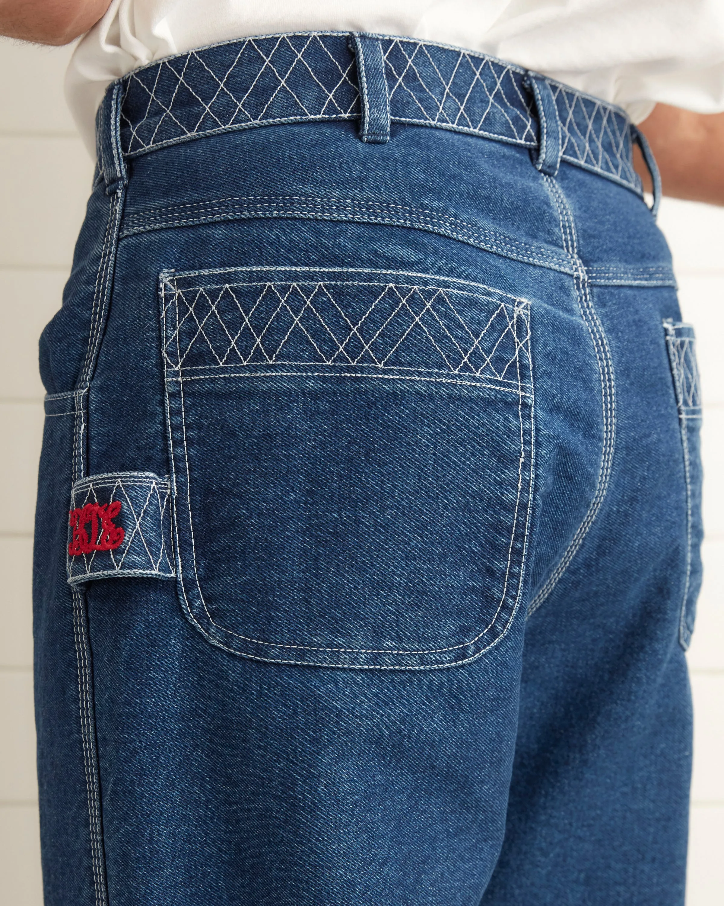 Embroidered Denim Knolly Brook Trousers sold by BODE product image thumbnail 2