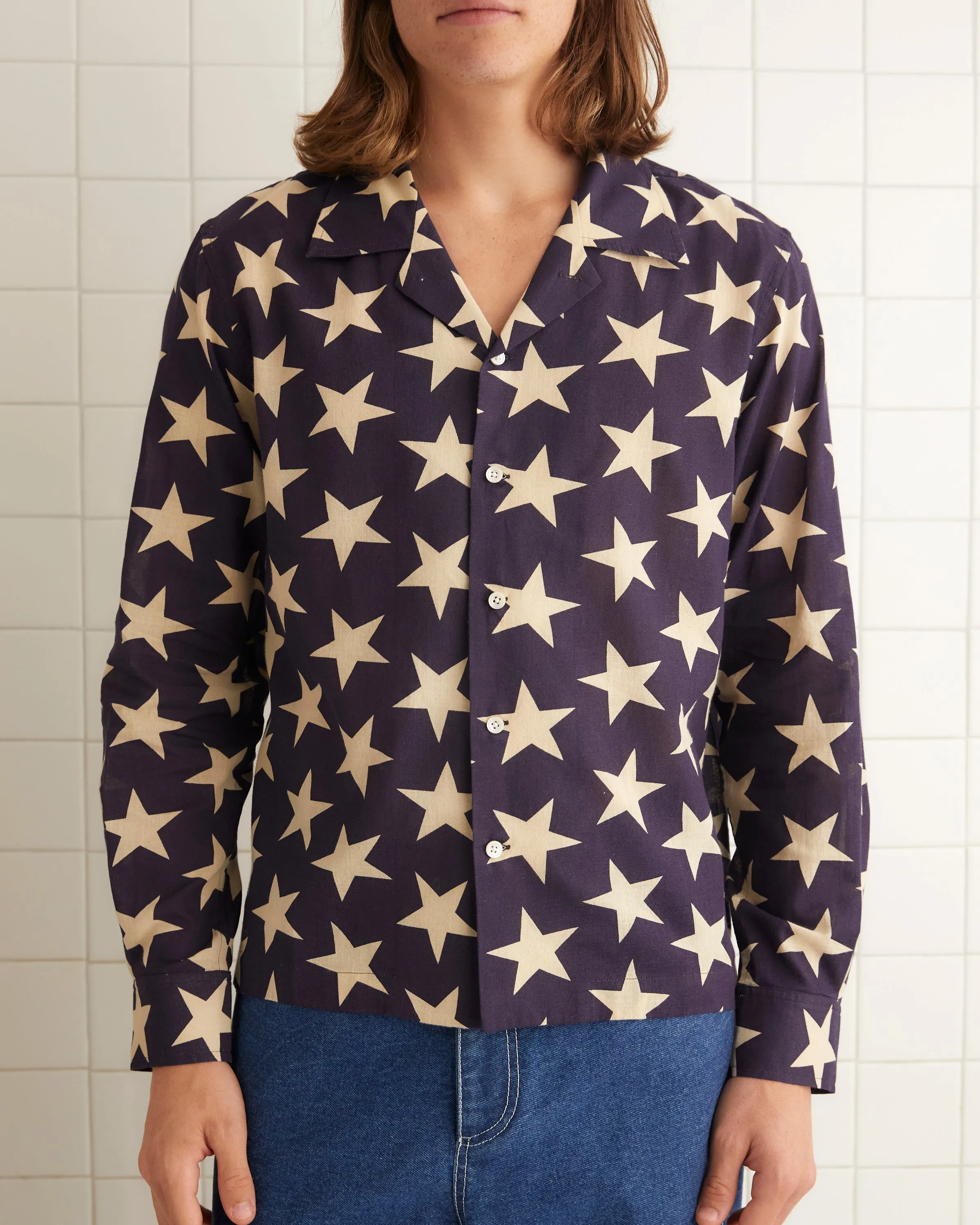 Starry Long Sleeve Shirt sold by BODE product image thumbnail 3