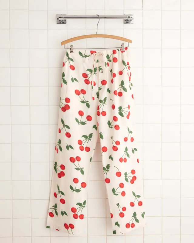 Sweetcherry Pajama Pants - XS sold by BODE