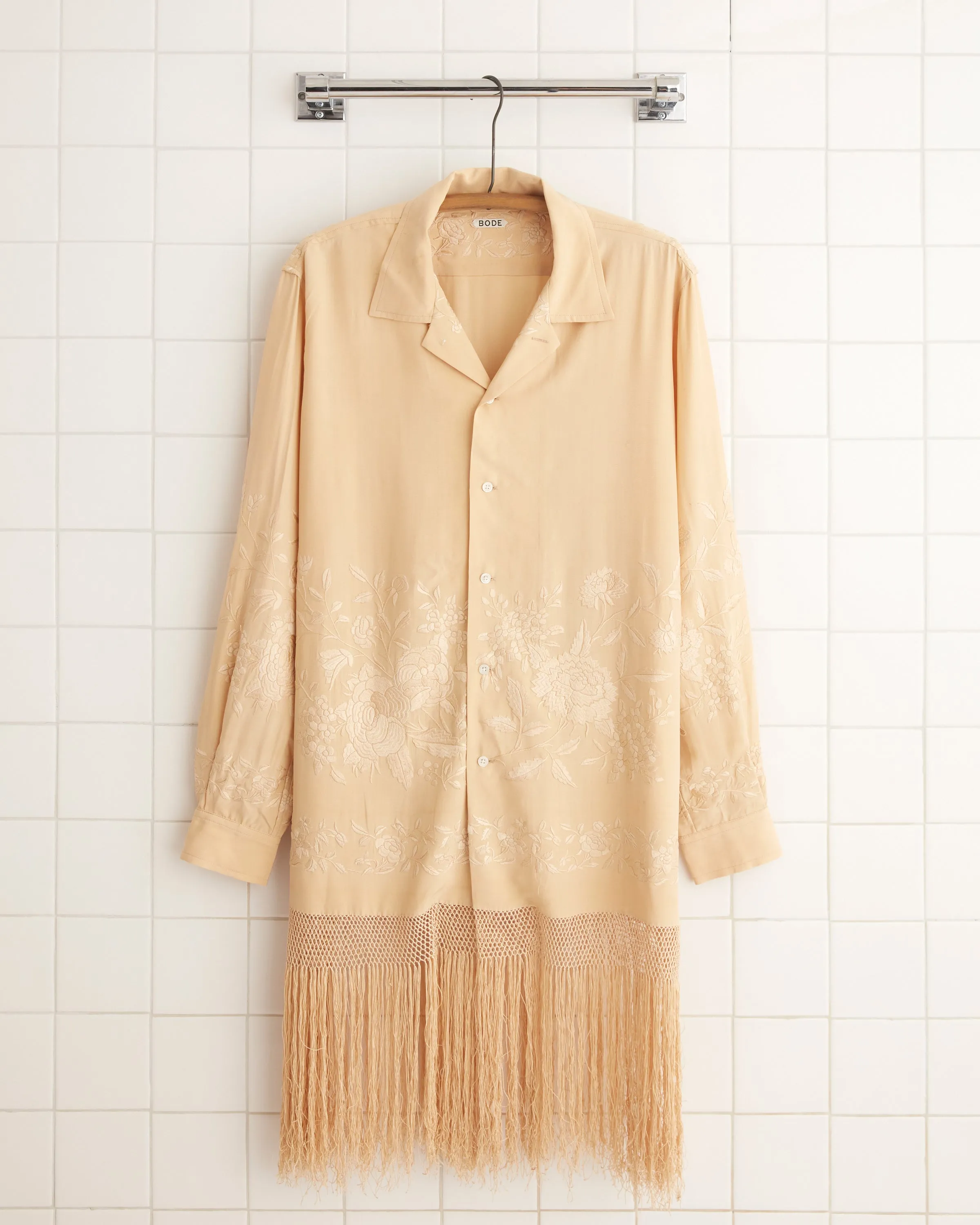 Wheatsheaf Fringe Shirt - L sold by BODE