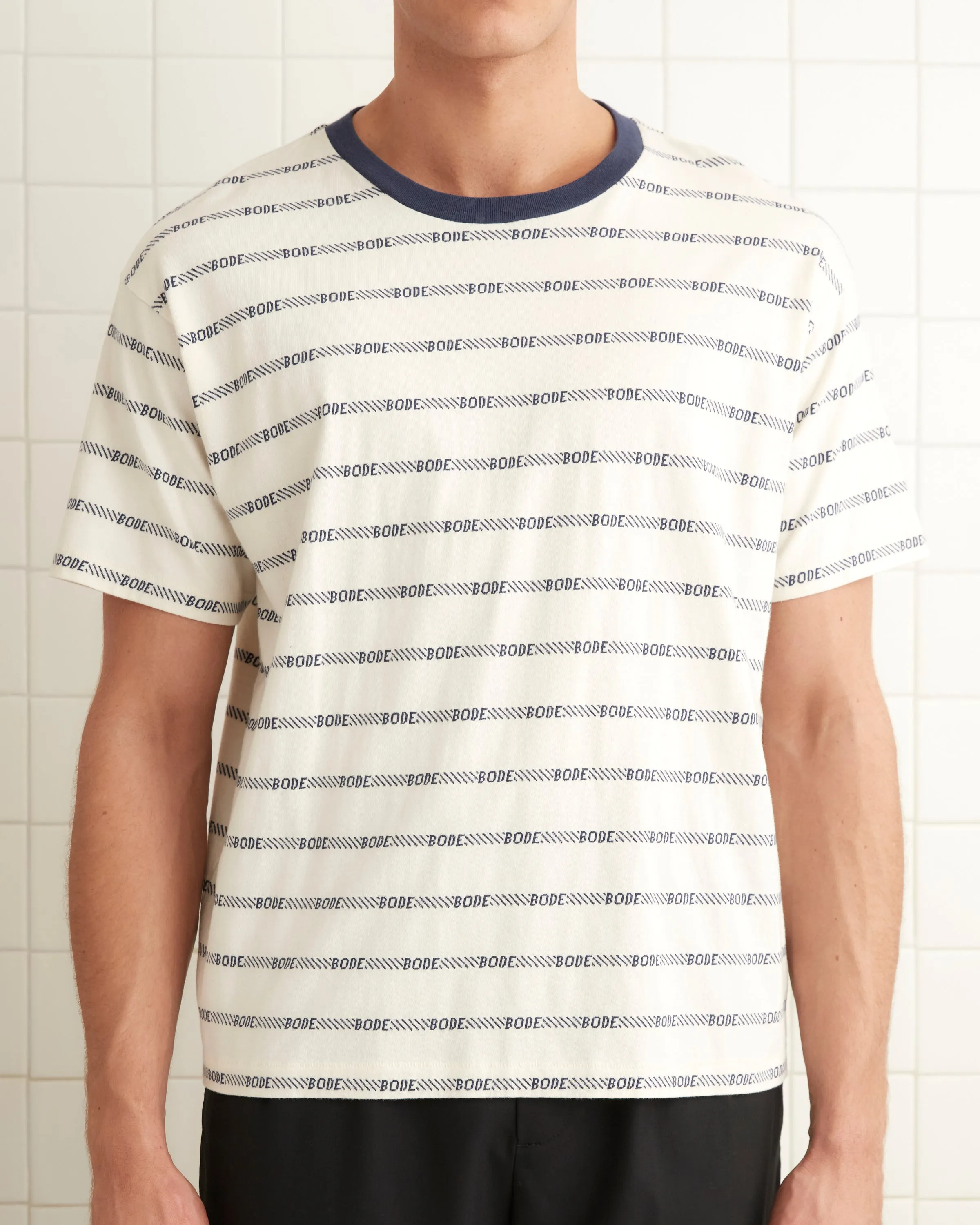 Rec Jacquard Boxy Tee sold by BODE product image thumbnail 3