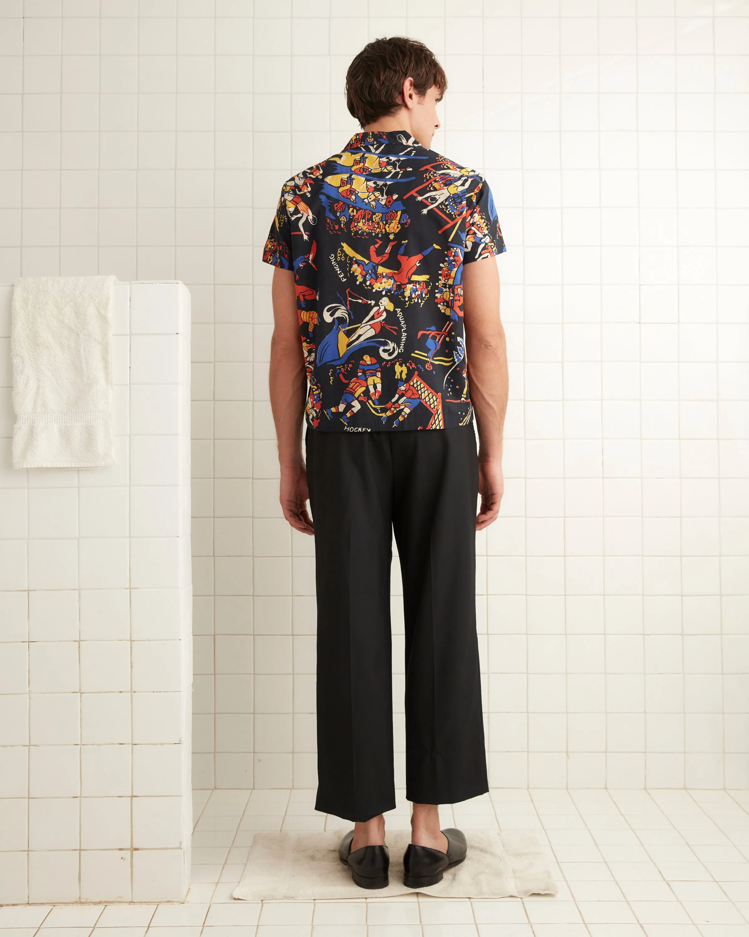 Pastimes Short Sleeve Shirt - Black/Multi sold by BODE product image thumbnail 3