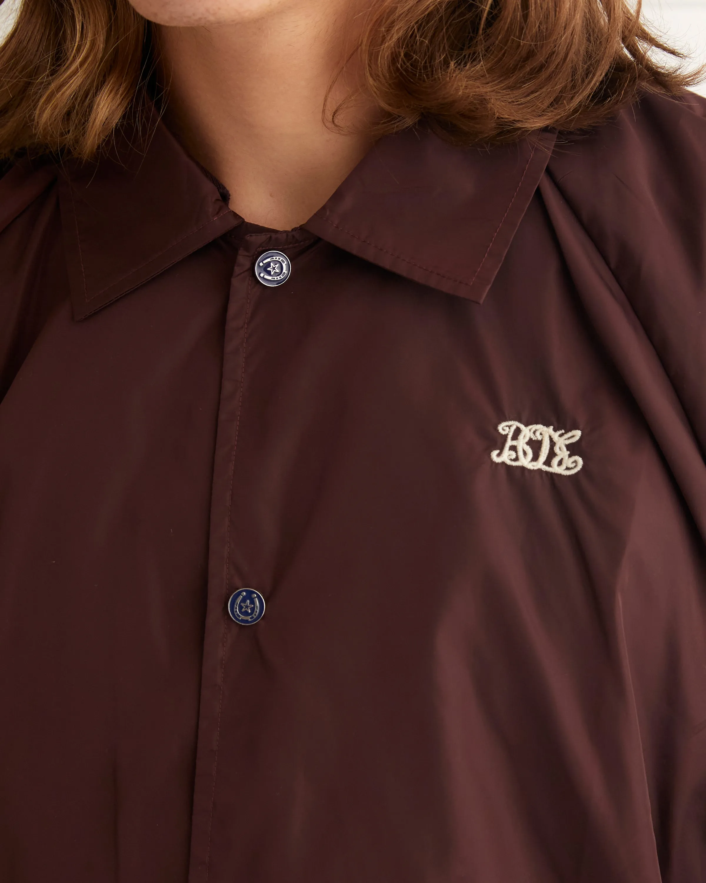 Nylon Track Jacket - Burgundy sold by BODE product image thumbnail 3