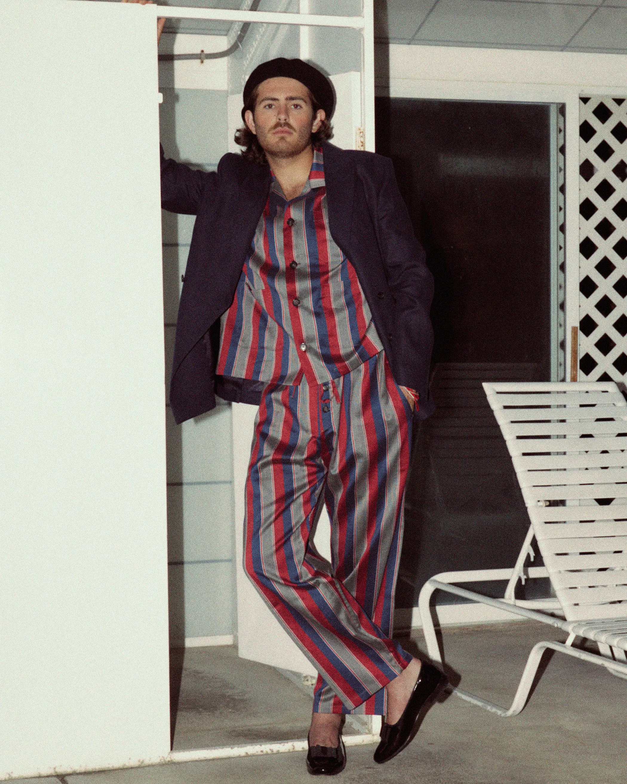 Marina Stripe Pajama Pants sold by BODE