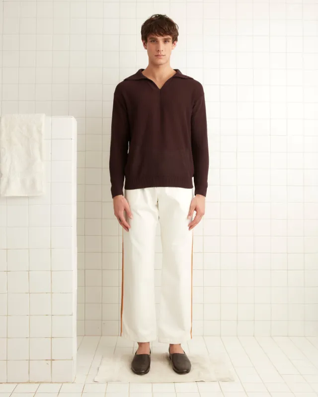 Baseball Pajama Pants - White sold by BODE