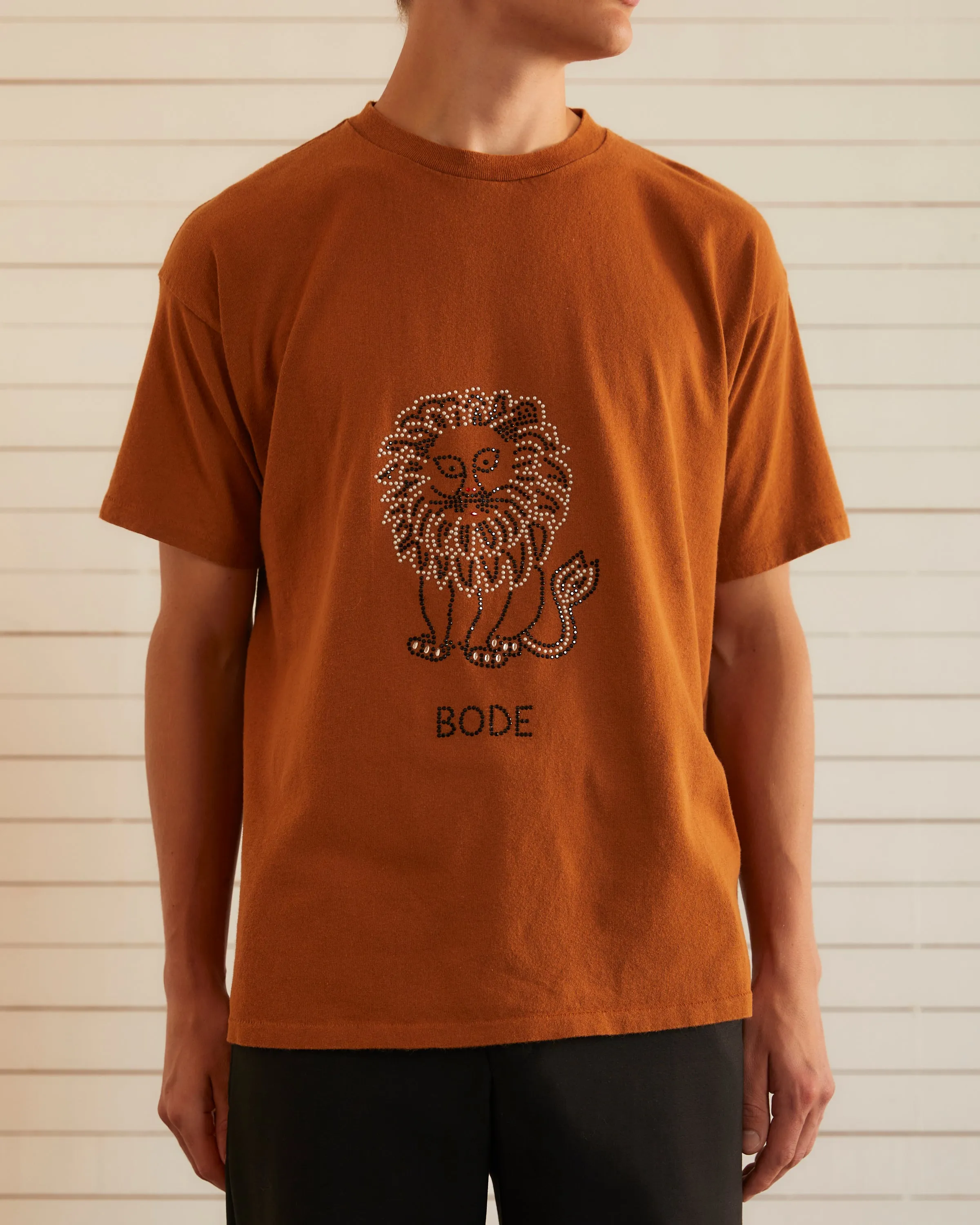 Embellished Lion Tee - Marigold sold by BODE product image thumbnail 2