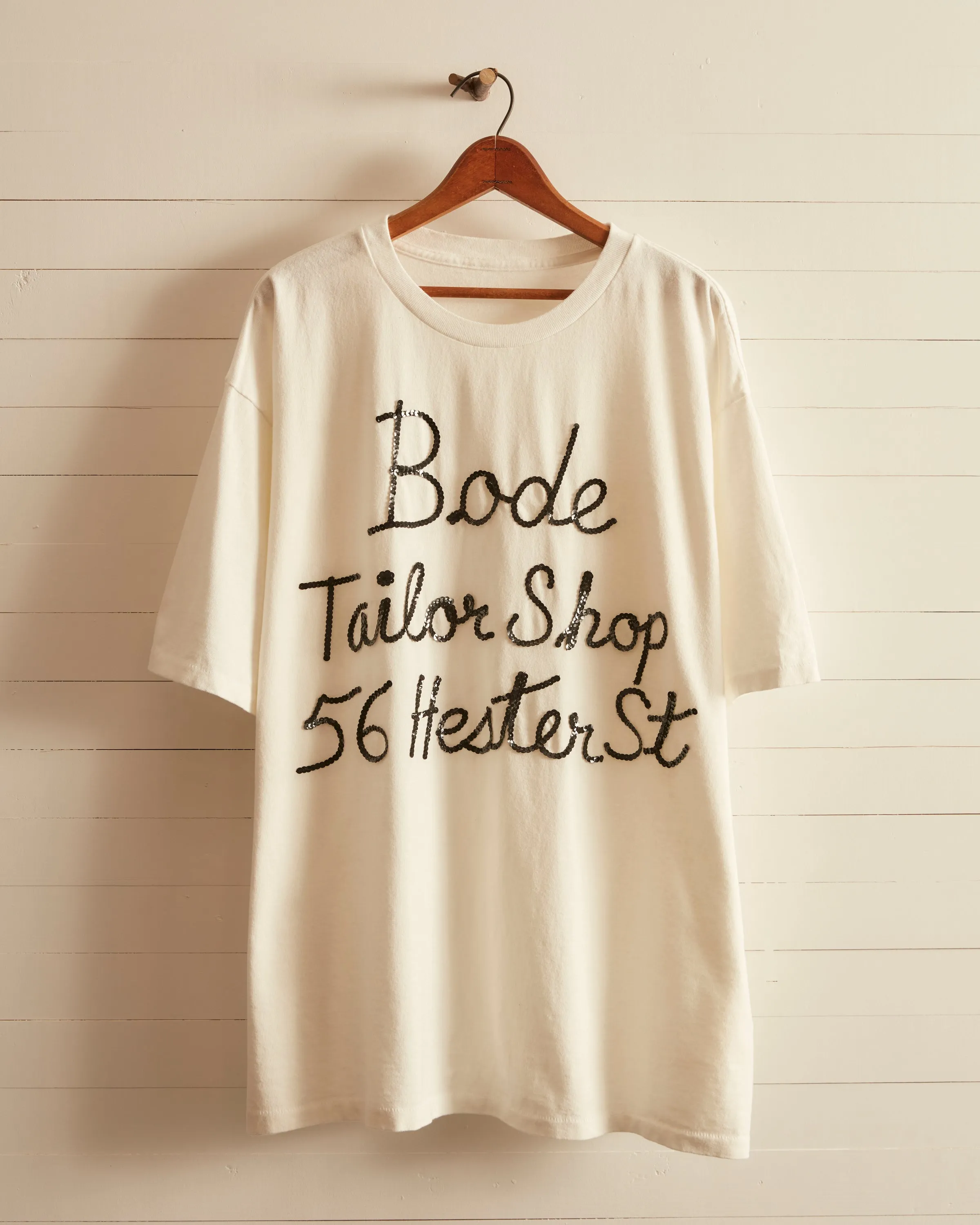 Tailor Shop Tee - White sold by BODE