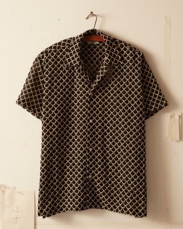 Embroidered Sheer Siren Short Sleeve Shirt sold by BODE